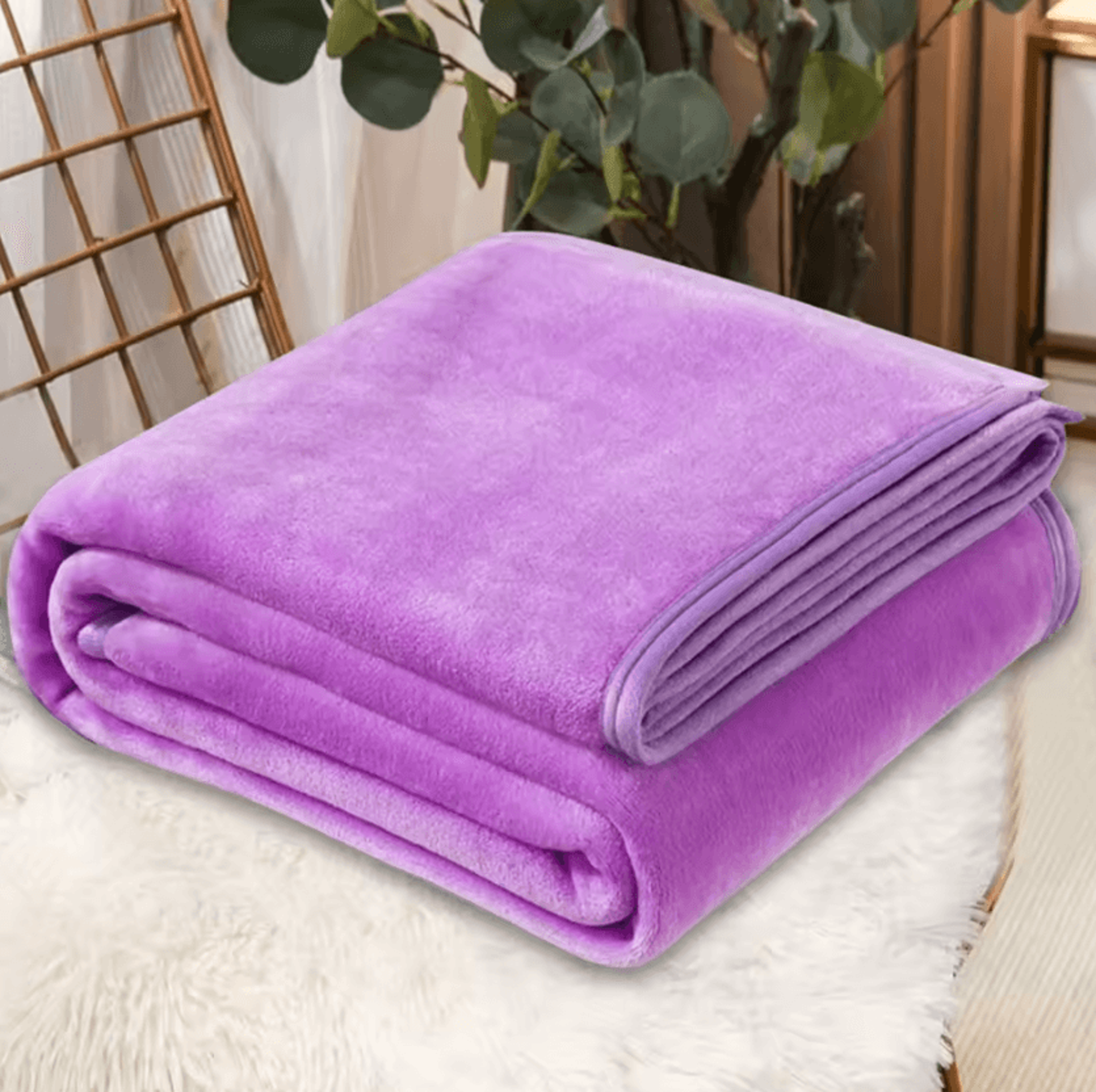 Luxury Soft Fuzzy Fleece Throw Blanket Colorful Plush Microfiber Couch Blanket For Bed Sofa And Tra 3
