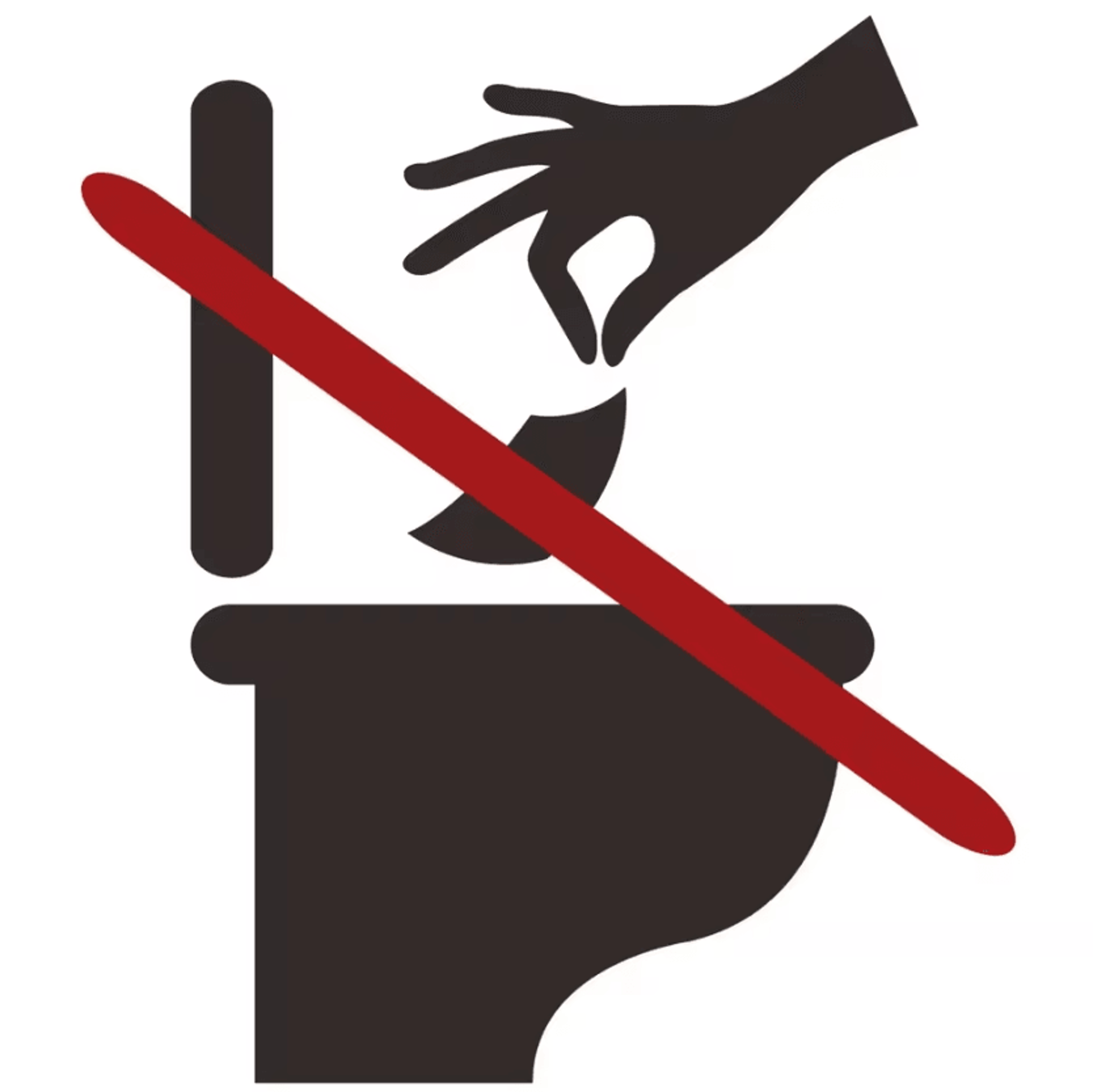Bathroom Toilet Warning Sticker No Trash Or Toilet Paper Disposal Sign For Home Office And Public R 1