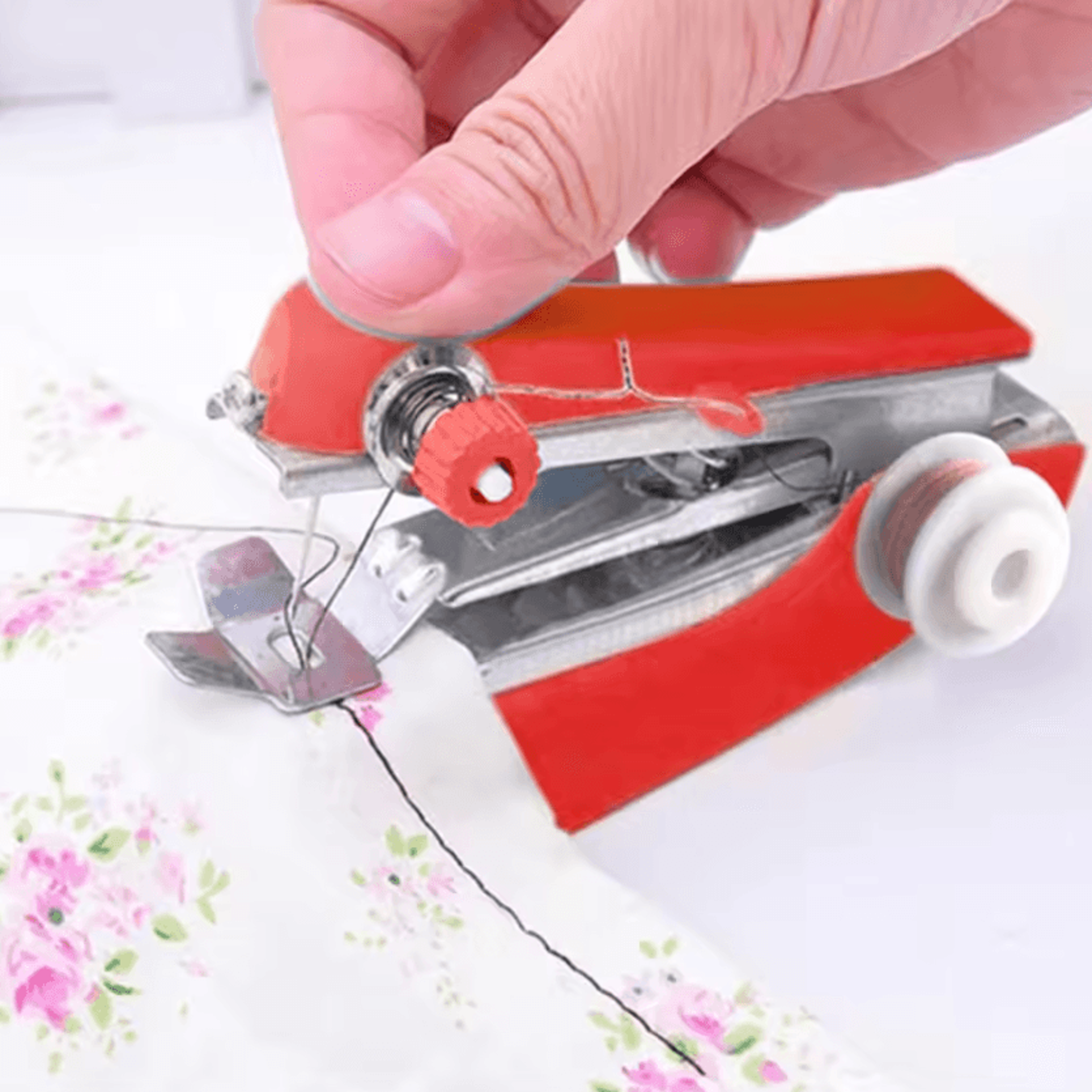Portable Mini Handheld Sewing Machine Compact Pocket Stitching Tool For Clothing Repairs And Home T 2