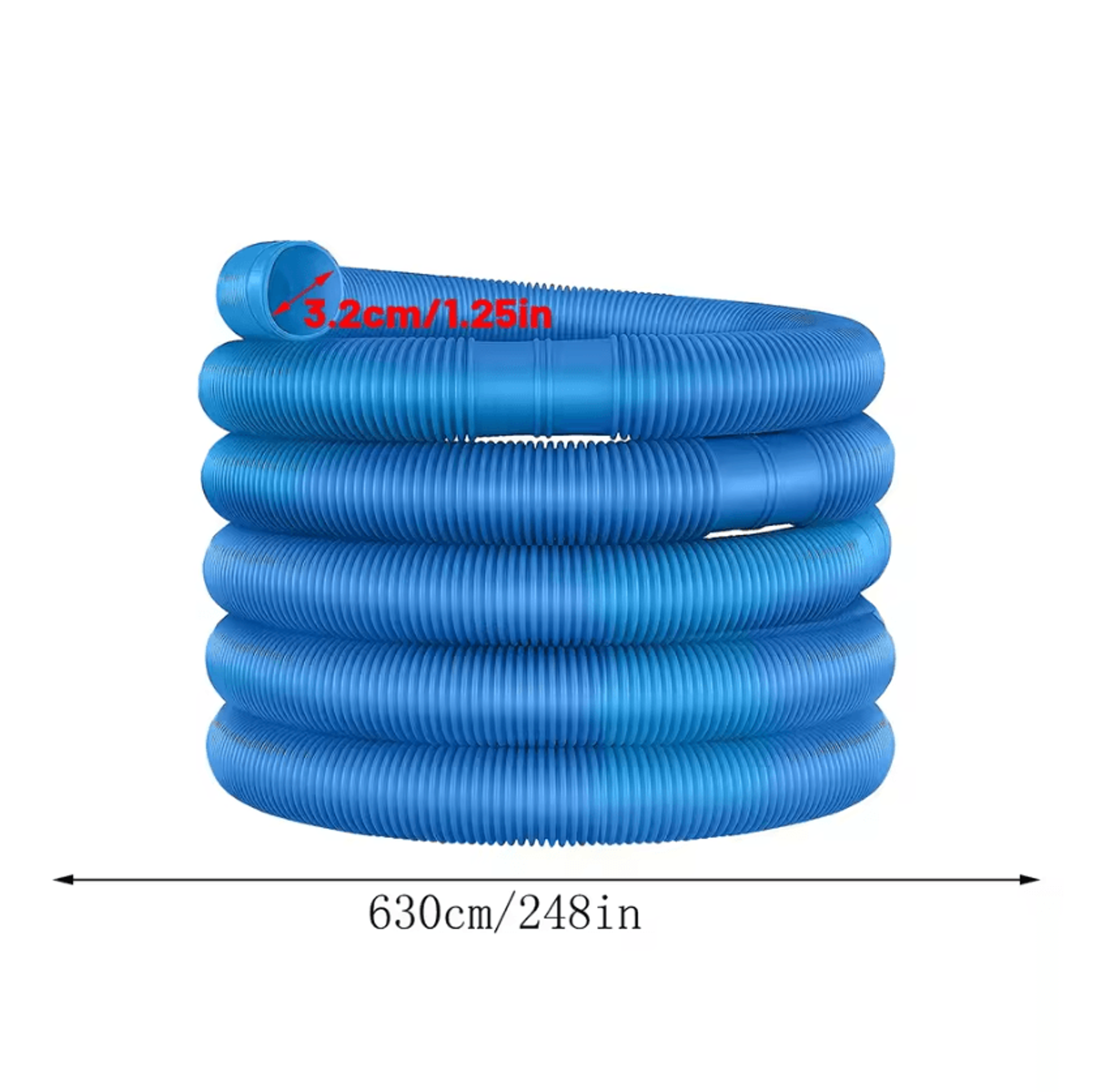 Blue Swimming Pool Vacuum Hose 32mm Flexible Replacement Drain Pipe For Pool Cleaning And Water Mai 1