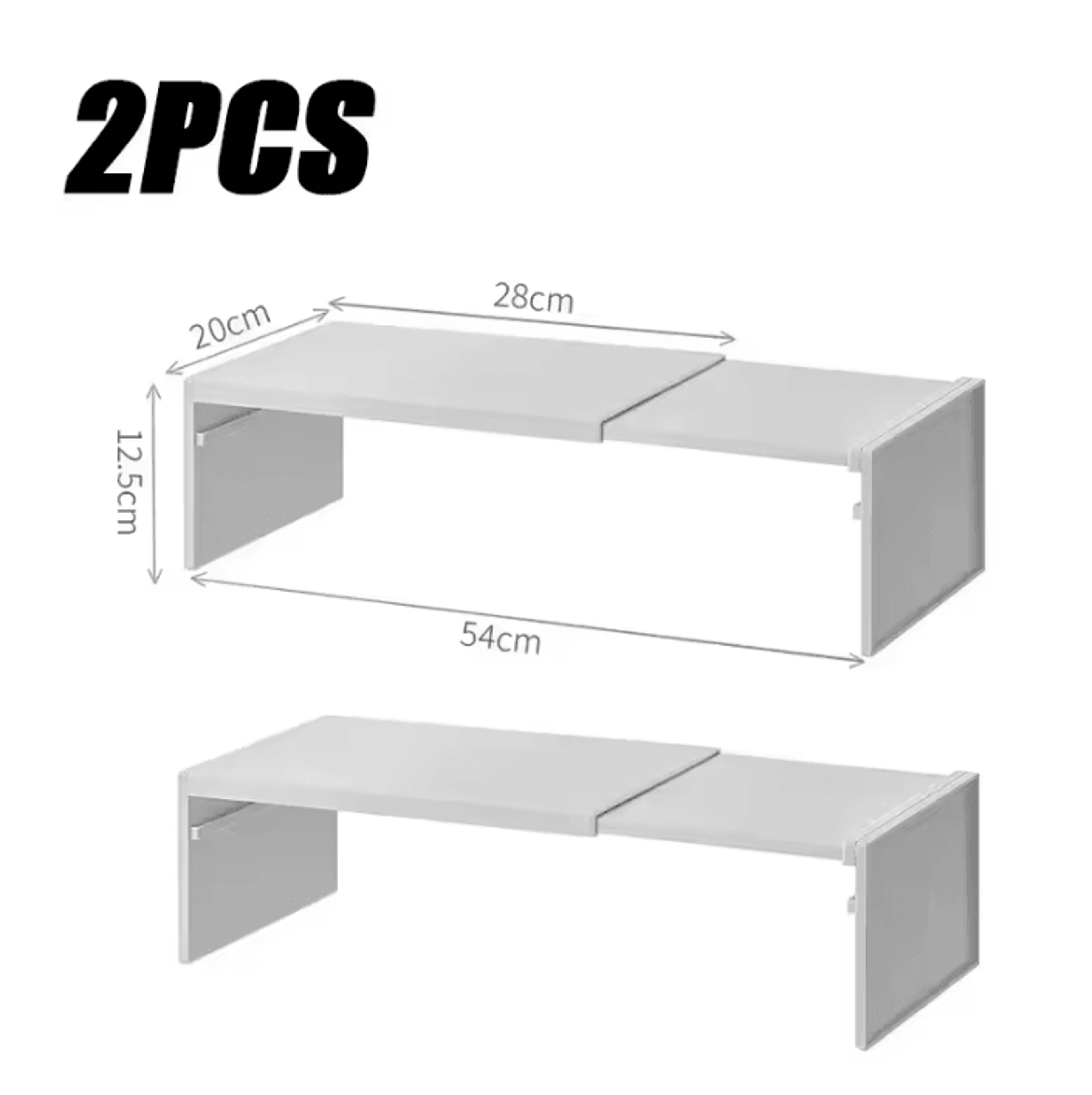 Expandable Kitchen Cabinet Shelf Organizer Adjustable Countertop Storage Rack For Spices Cupboards  4