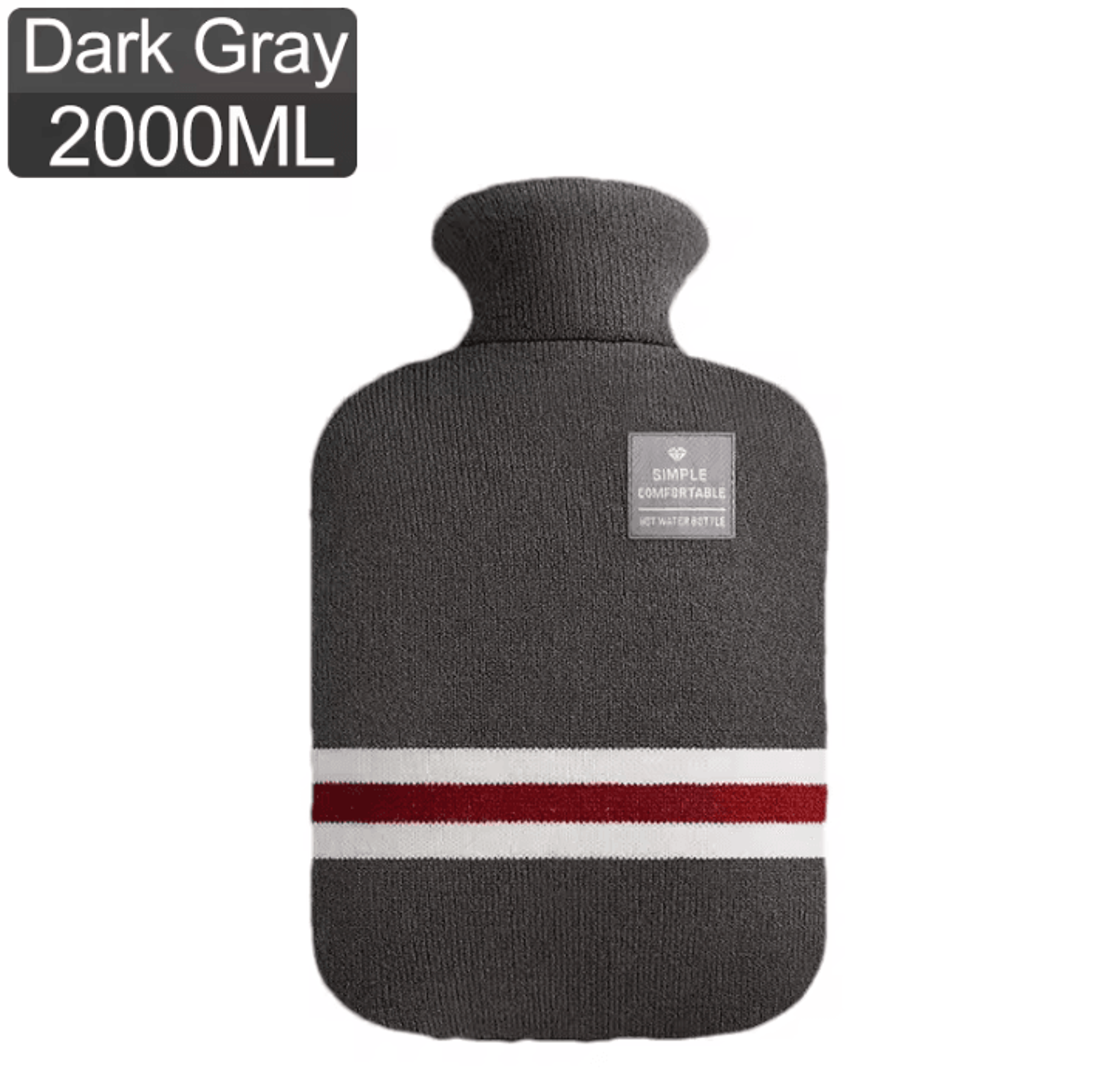 Hot Water Bottle With Knitted Cover Reusable Warm Water Bag For Hands Belly And Winter Comfort 10