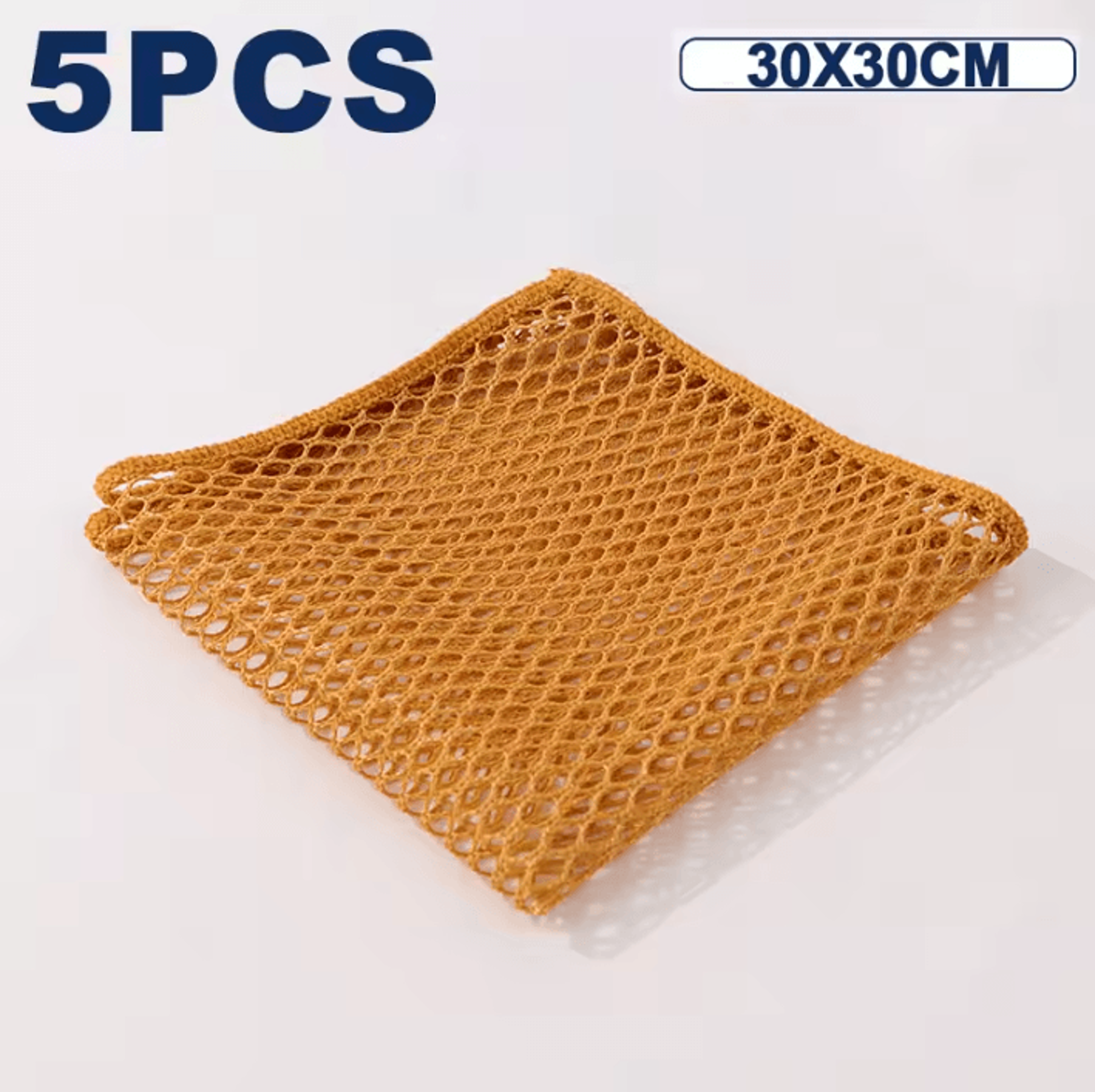 5 Piece Quick Dry Mesh Dish Cleaning Cloth Reusable Kitchen Scouring Towels For Dishes Stove And Gr 4