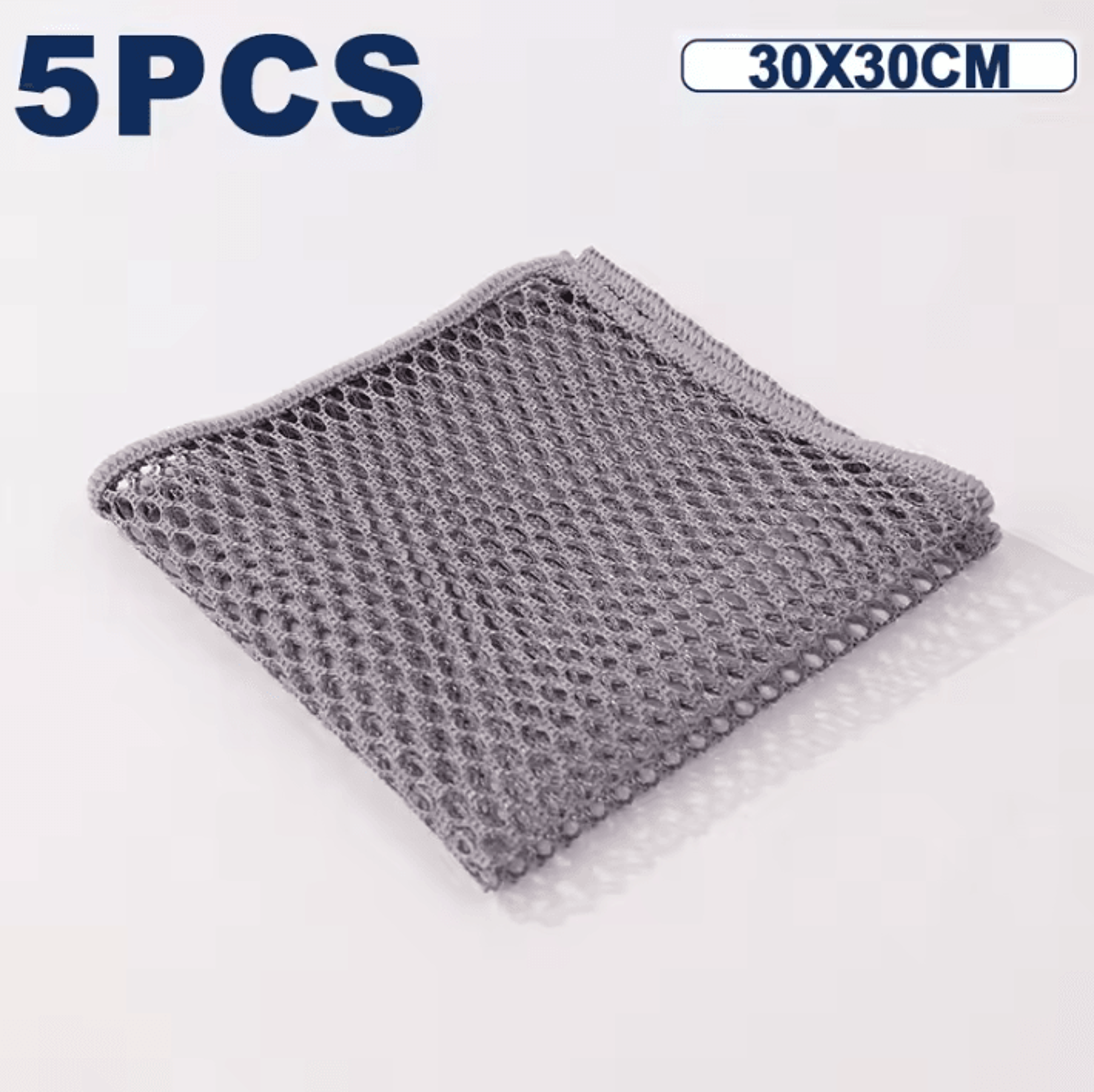 5 Piece Quick Dry Mesh Dish Cleaning Cloth Reusable Kitchen Scouring Towels For Dishes Stove And Gr 6