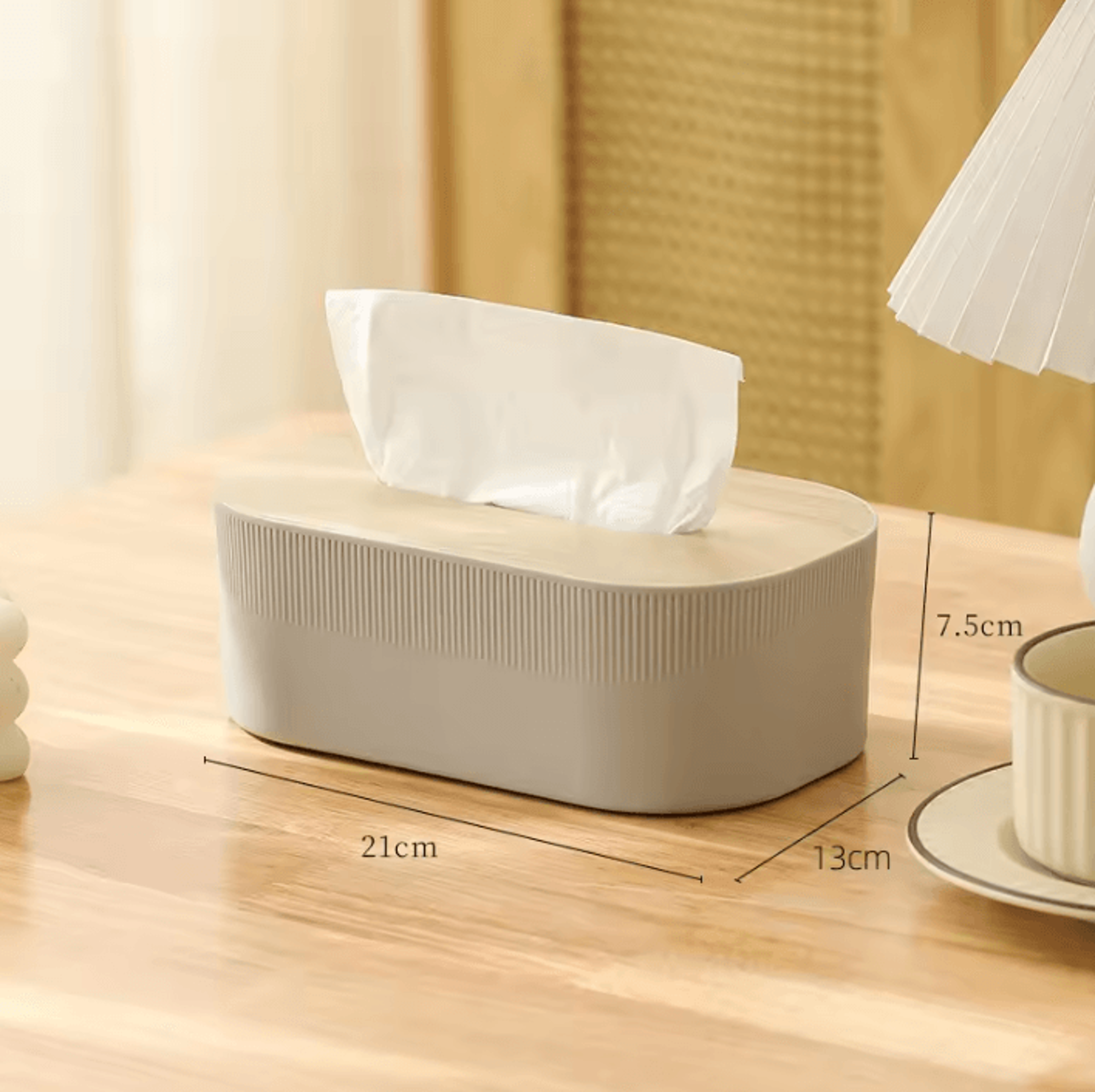 Nordic Style Tissue Box With Wooden Cover Modern Square Napkin Holder For Living Room Bathroom And  7