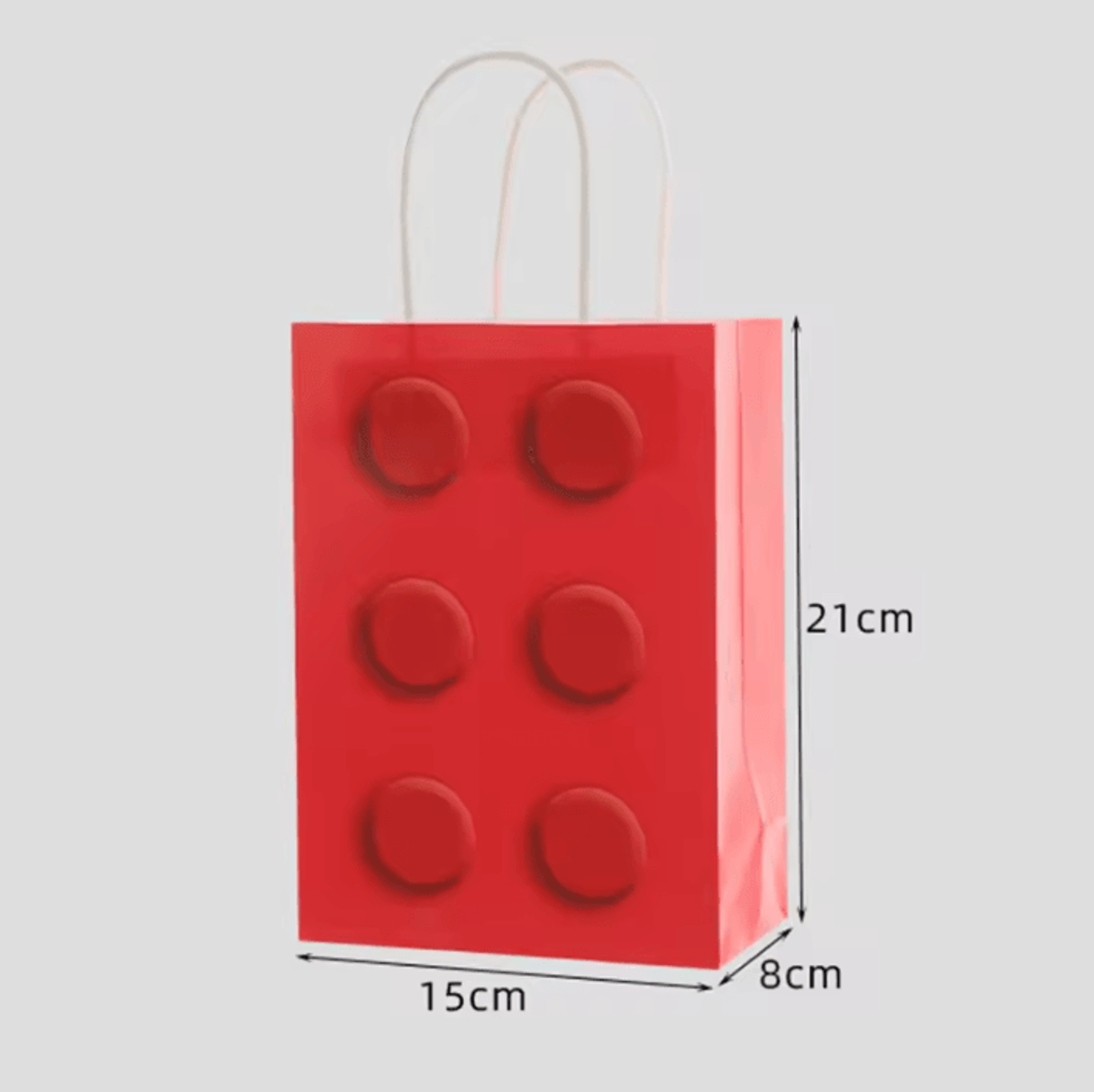 8 Piece Building Block Gift Bag Set Colorful Paper Party Favor Bags For Kids Birthday Celebrations  4