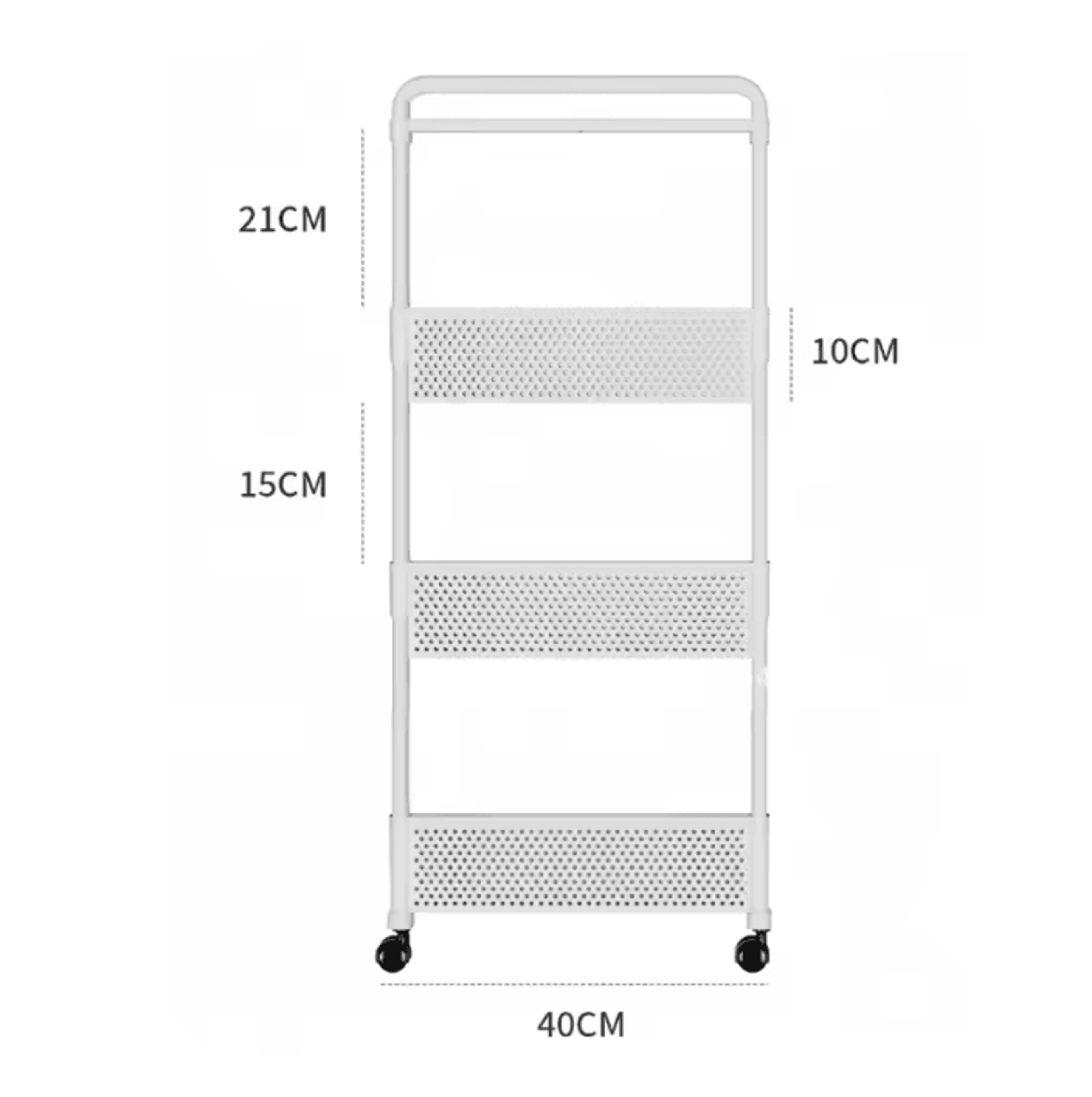 Slim Rolling Storage Cart With Wheels Multi Tier Narrow Gap Organizer Shelf For Kitchen Bathroom An 6