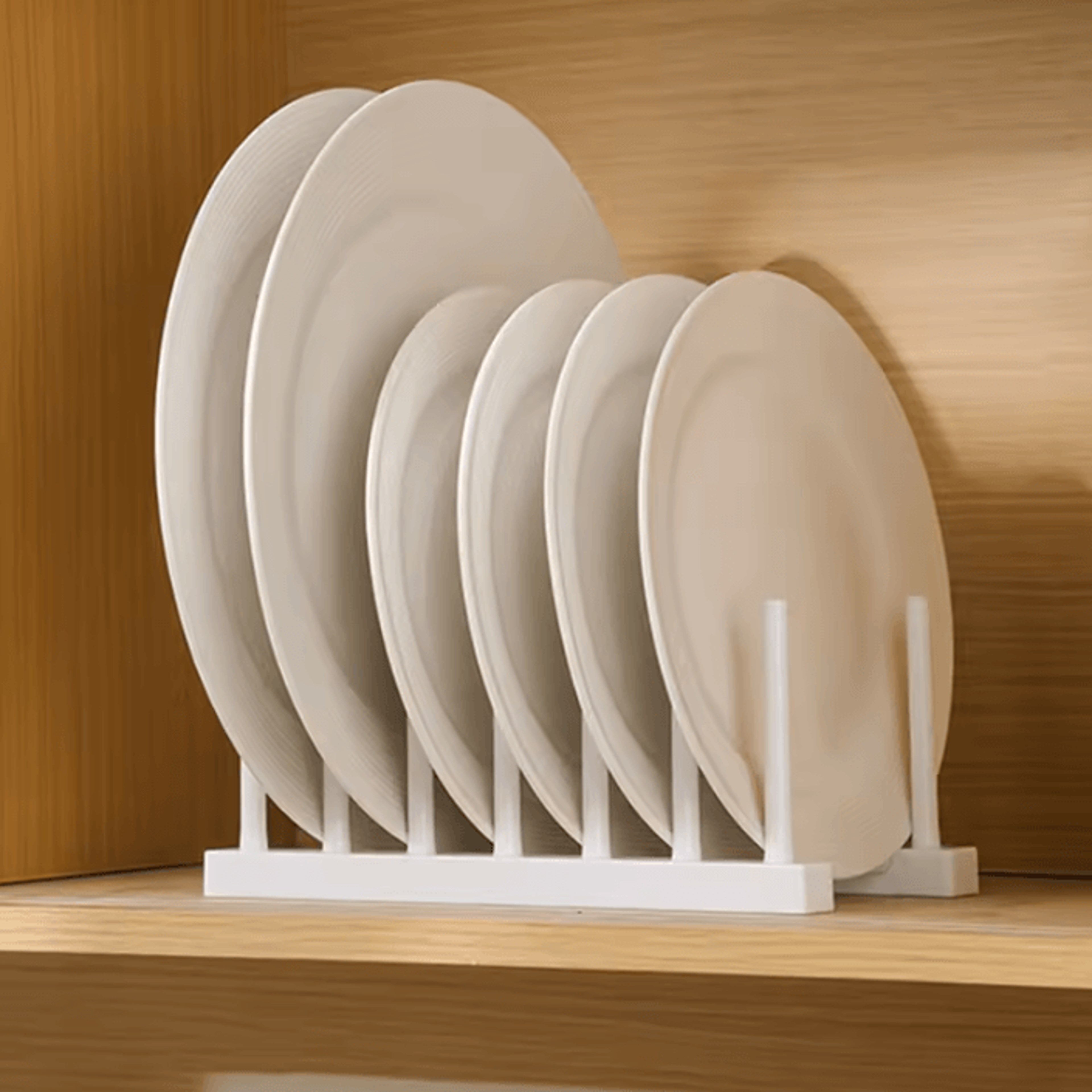Detachable Plastic Dish Drainer Rack For Plates And Pot Lid Organization 3