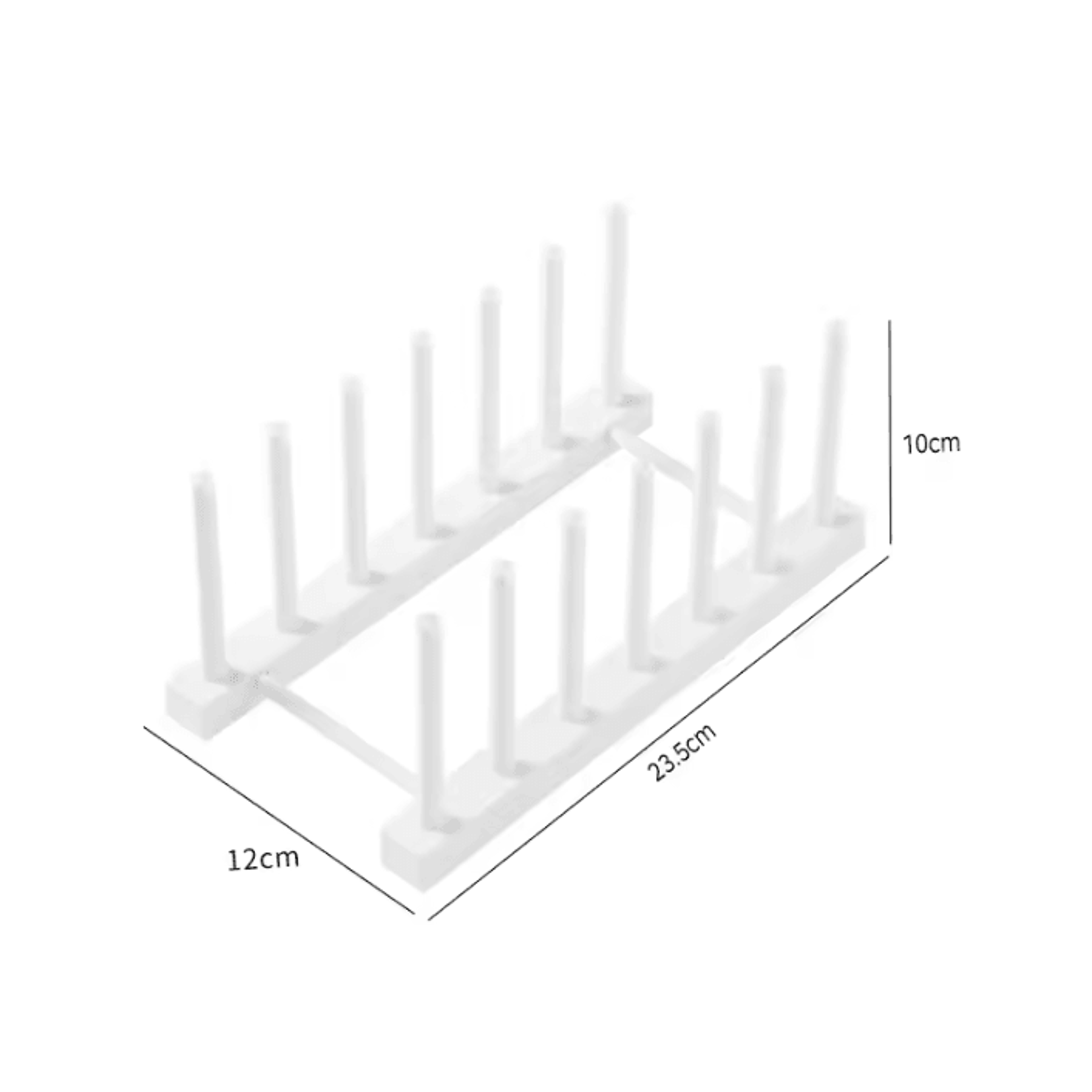Detachable Plastic Dish Drainer Rack For Plates And Pot Lid Organization 4