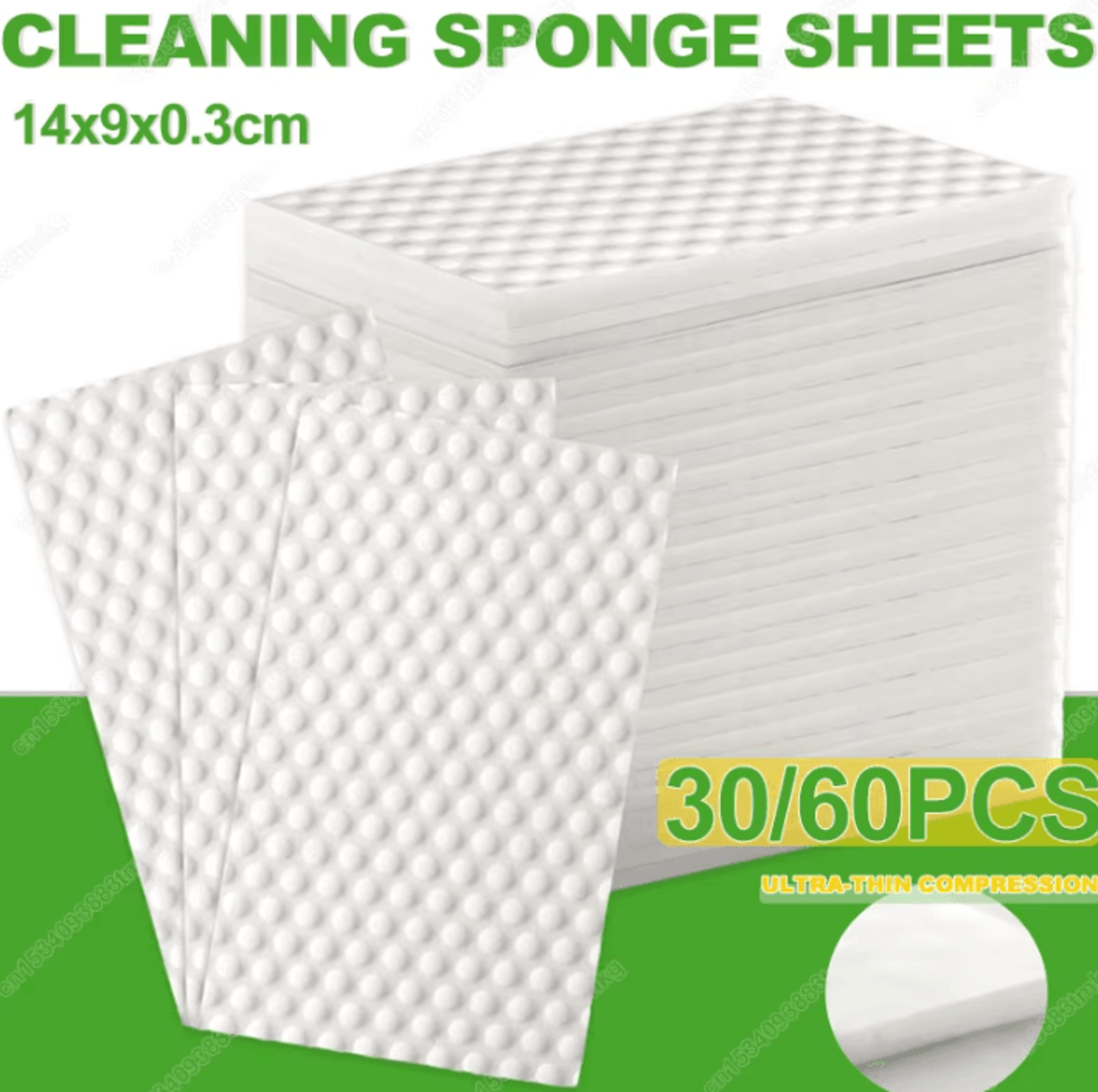 compressed melamine cleaning sponge sheets for kitchen and bathroom