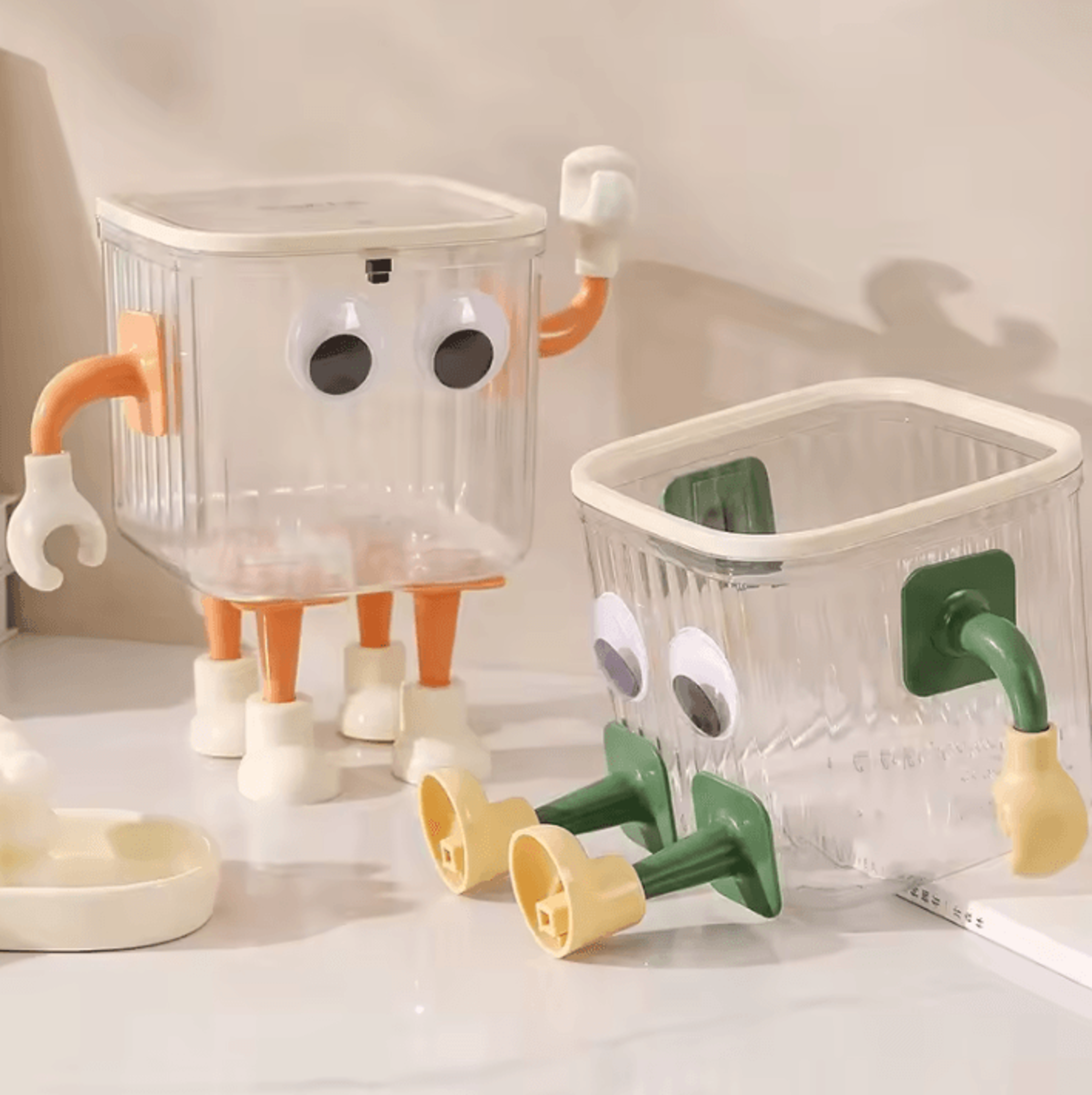 Cute Cartoon Hand And Foot Self Adhesive Hooks For Tissue Box And Trash Can Storage 3