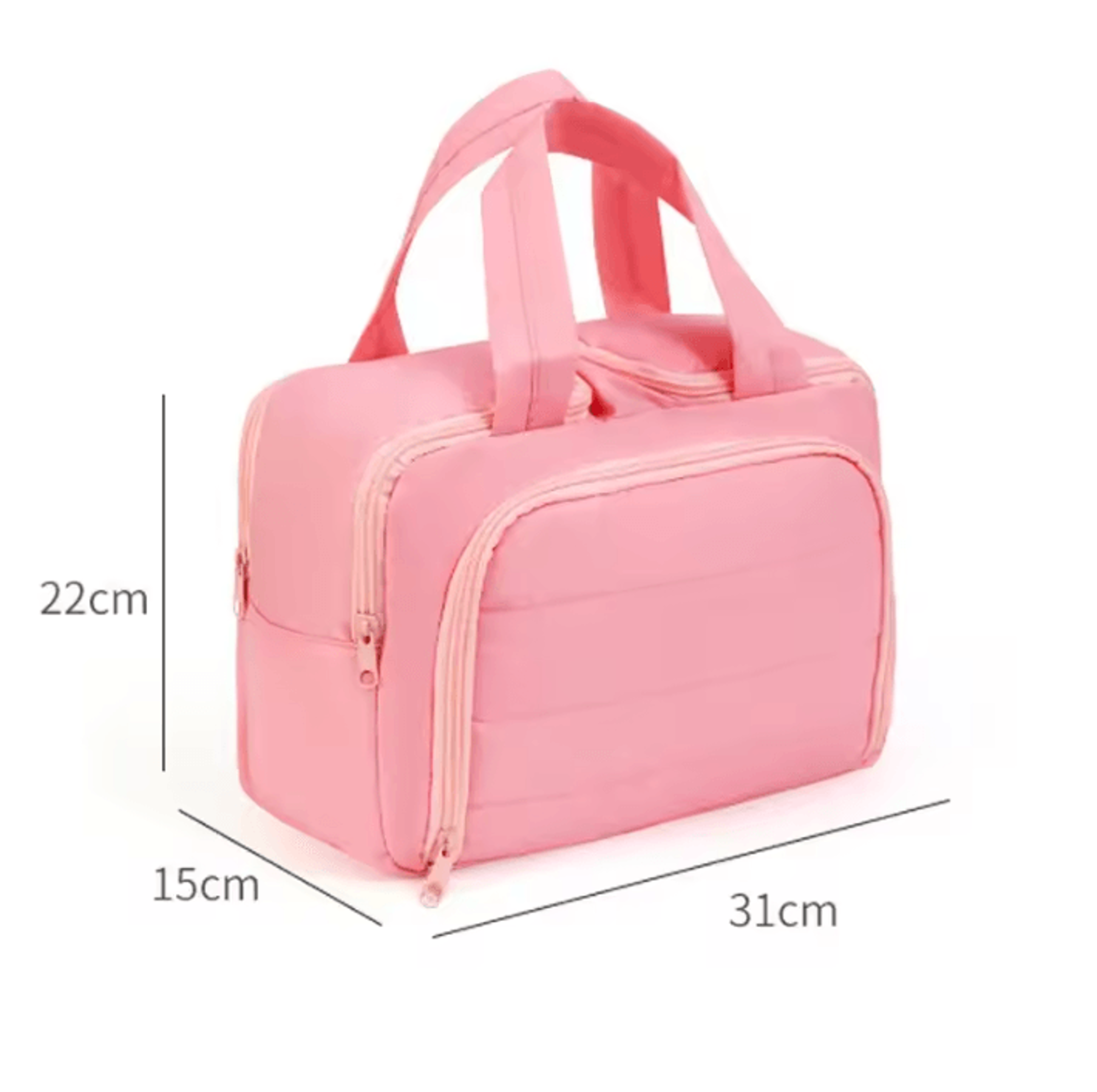 Large Capacity Travel Makeup Organizer Bag With Multiple Storage Pockets 4