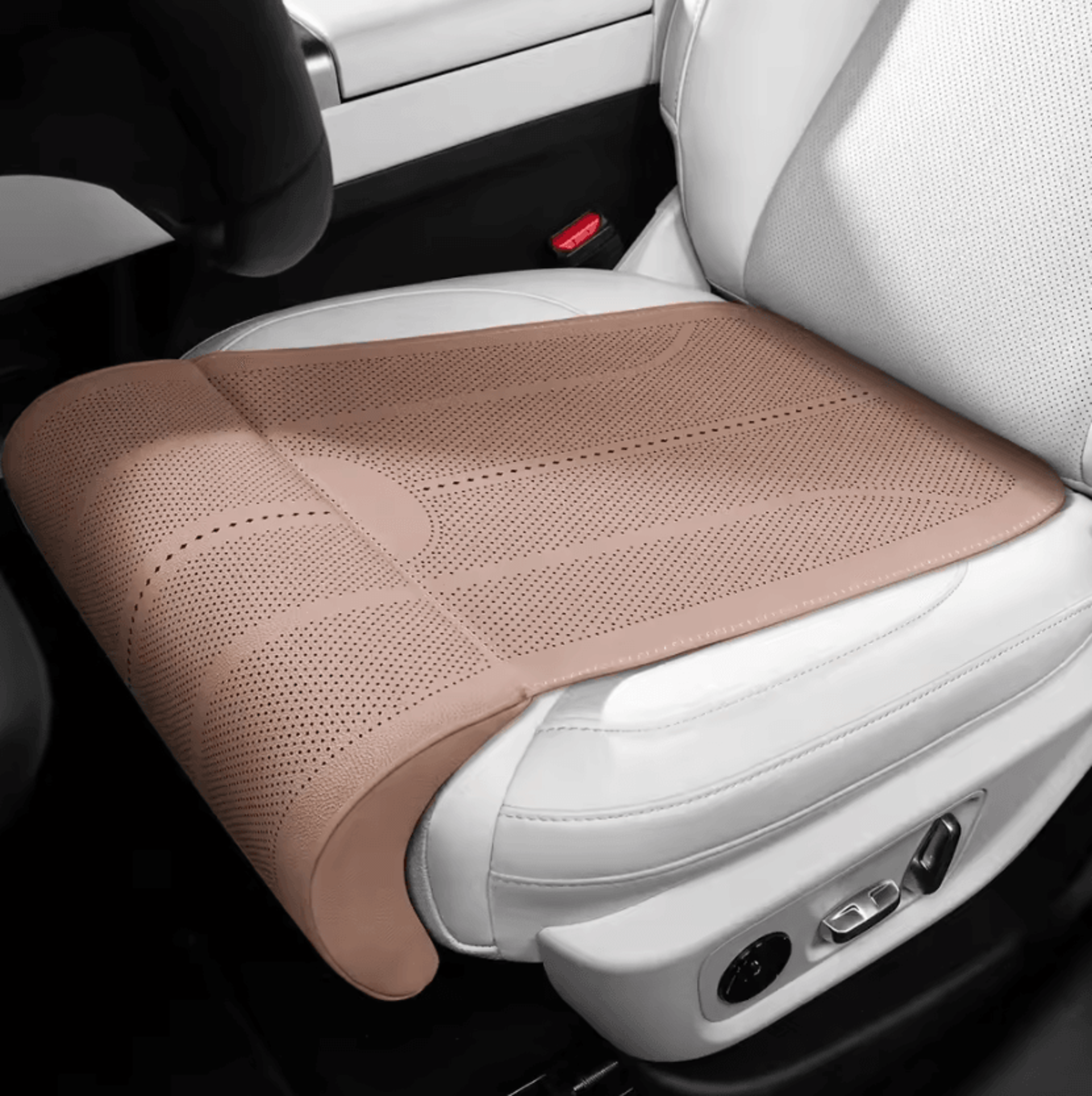 Breathable Car Seat Extender Cushion With Leg Support For Driving Comfort 7