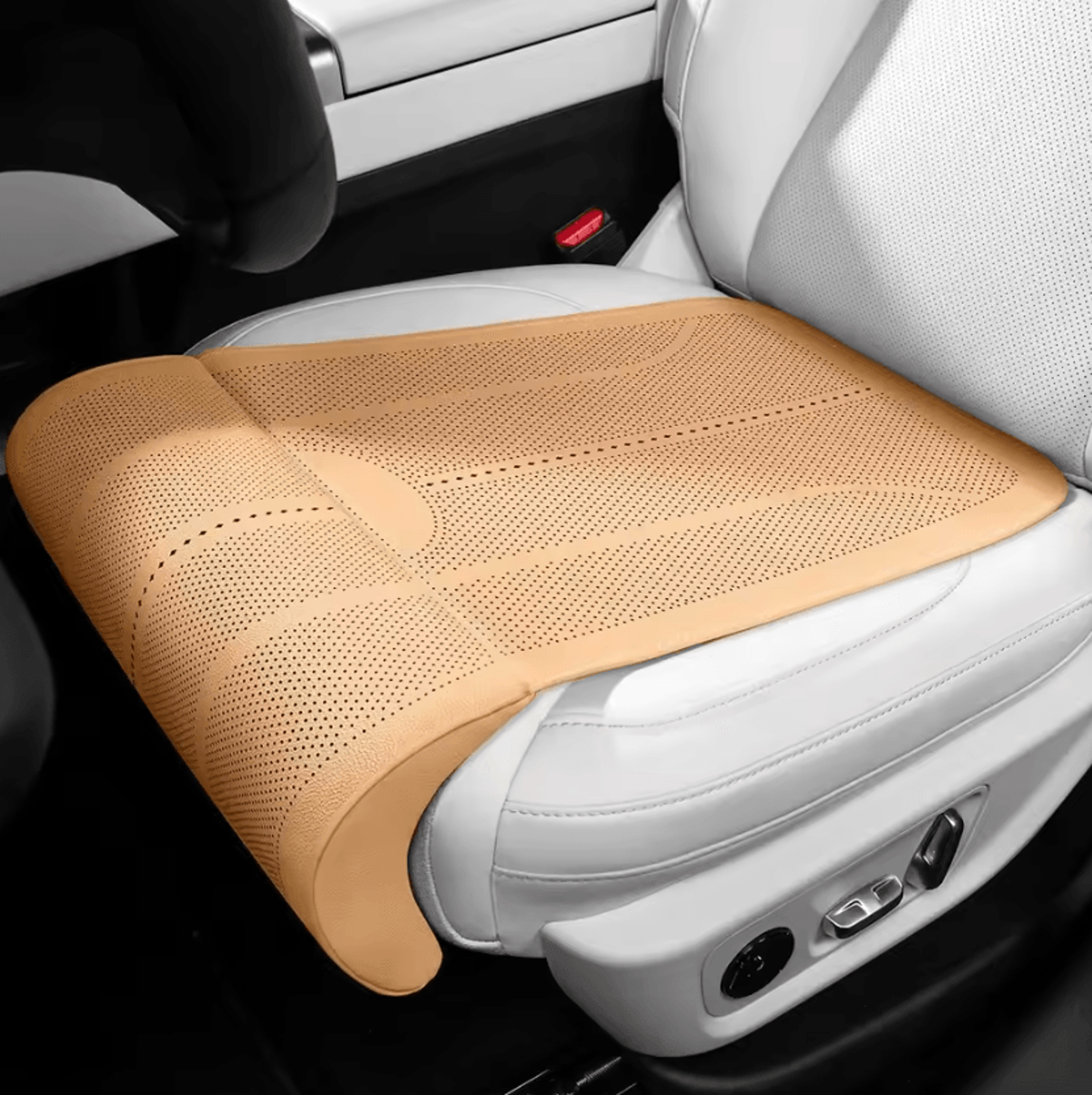 Breathable Car Seat Extender Cushion With Leg Support For Driving Comfort 9