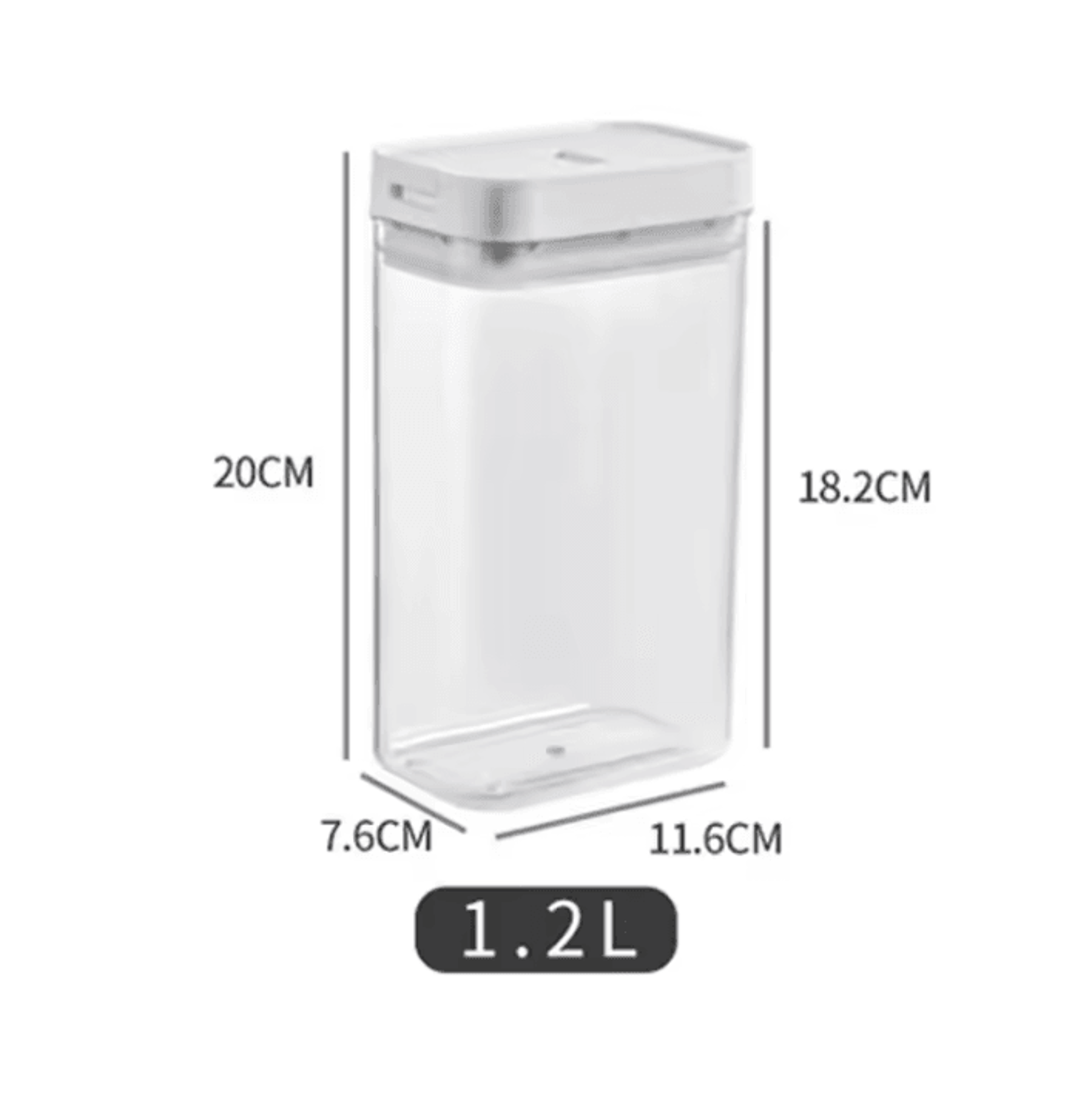 Airtight Spaghetti Storage Container With Clear Plastic Food Organizer 5