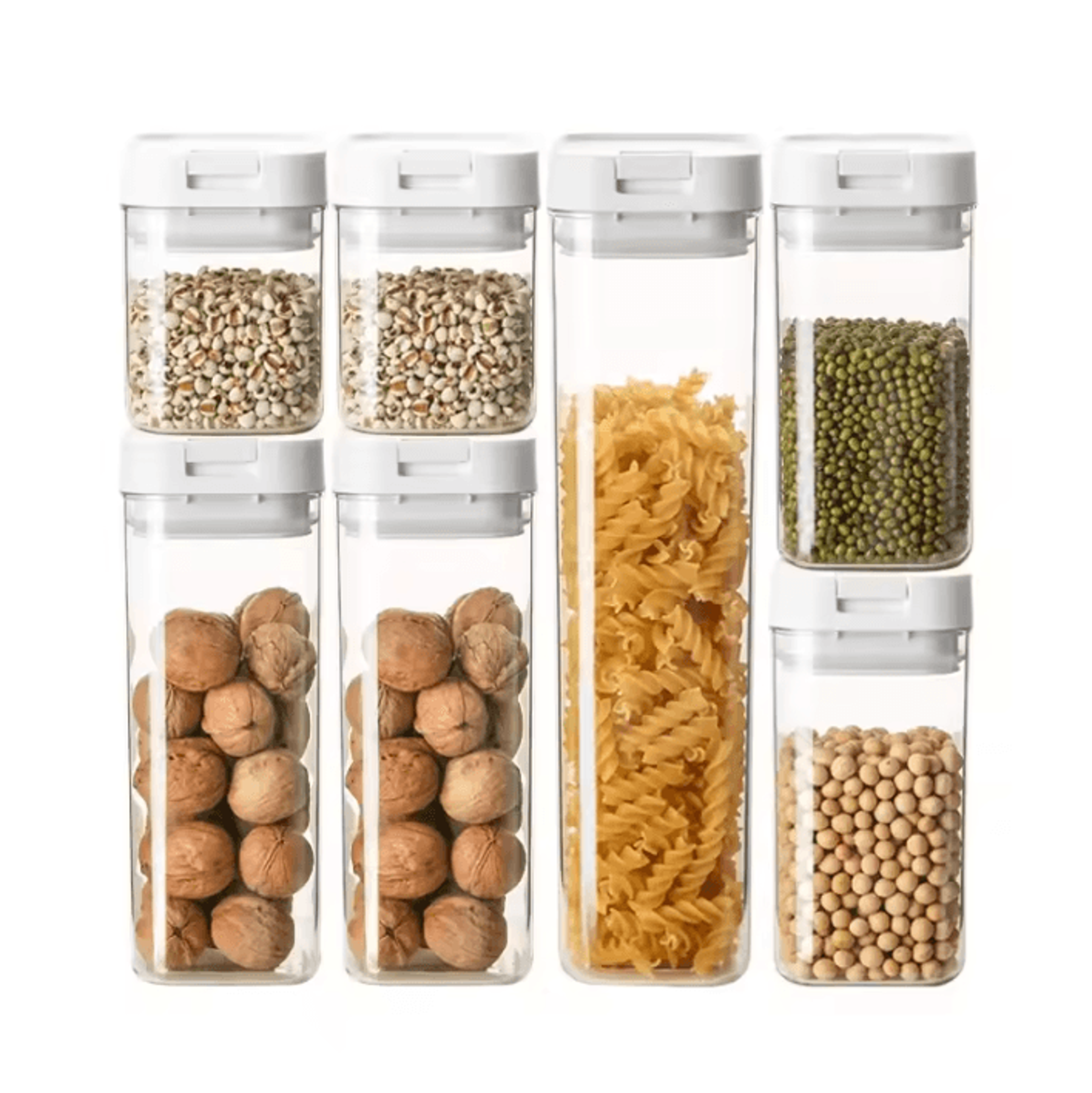 Airtight Spaghetti Storage Container With Clear Plastic Food Organizer 2