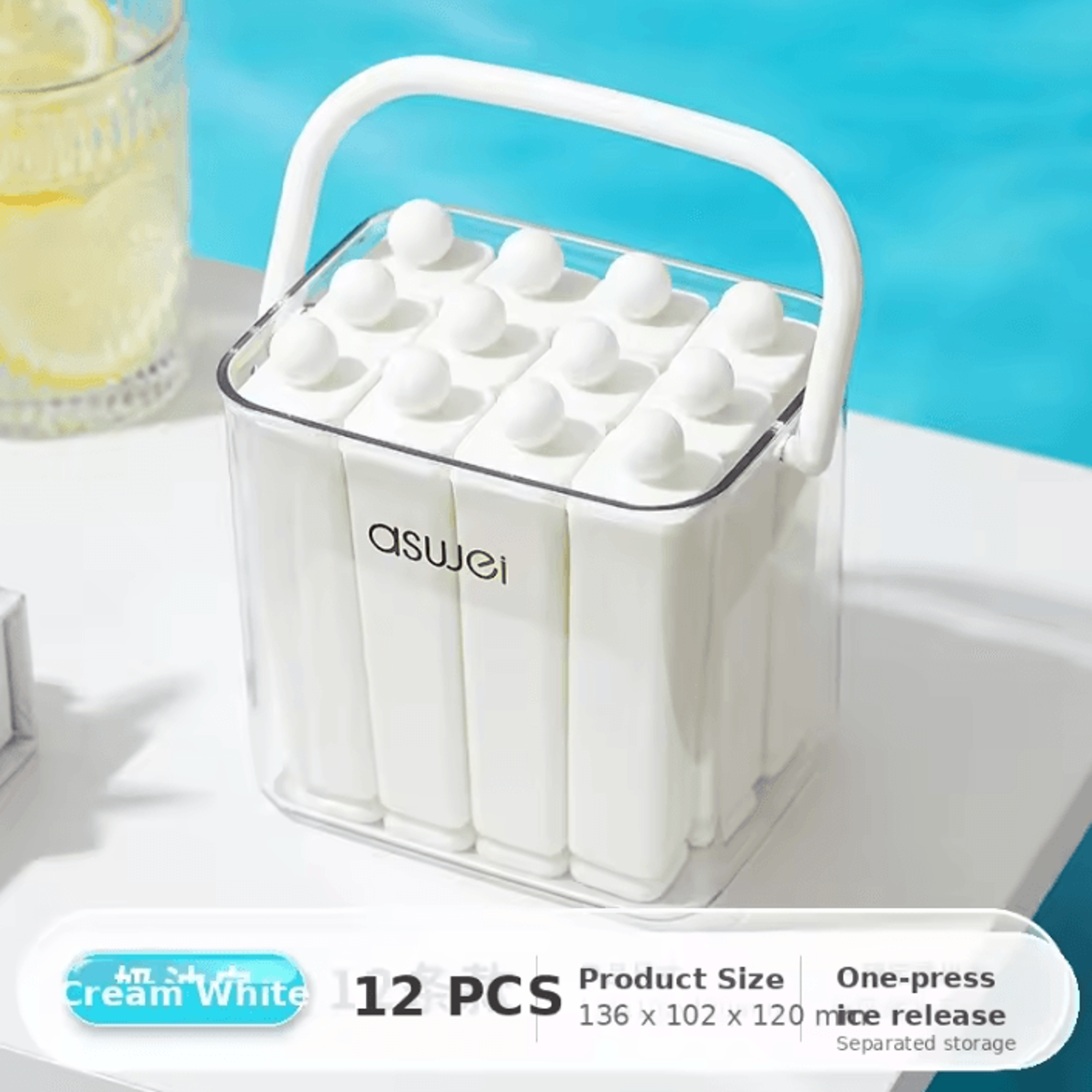 Easy Release Silicone Ice Pop Mold For Homemade Frozen Treats 8