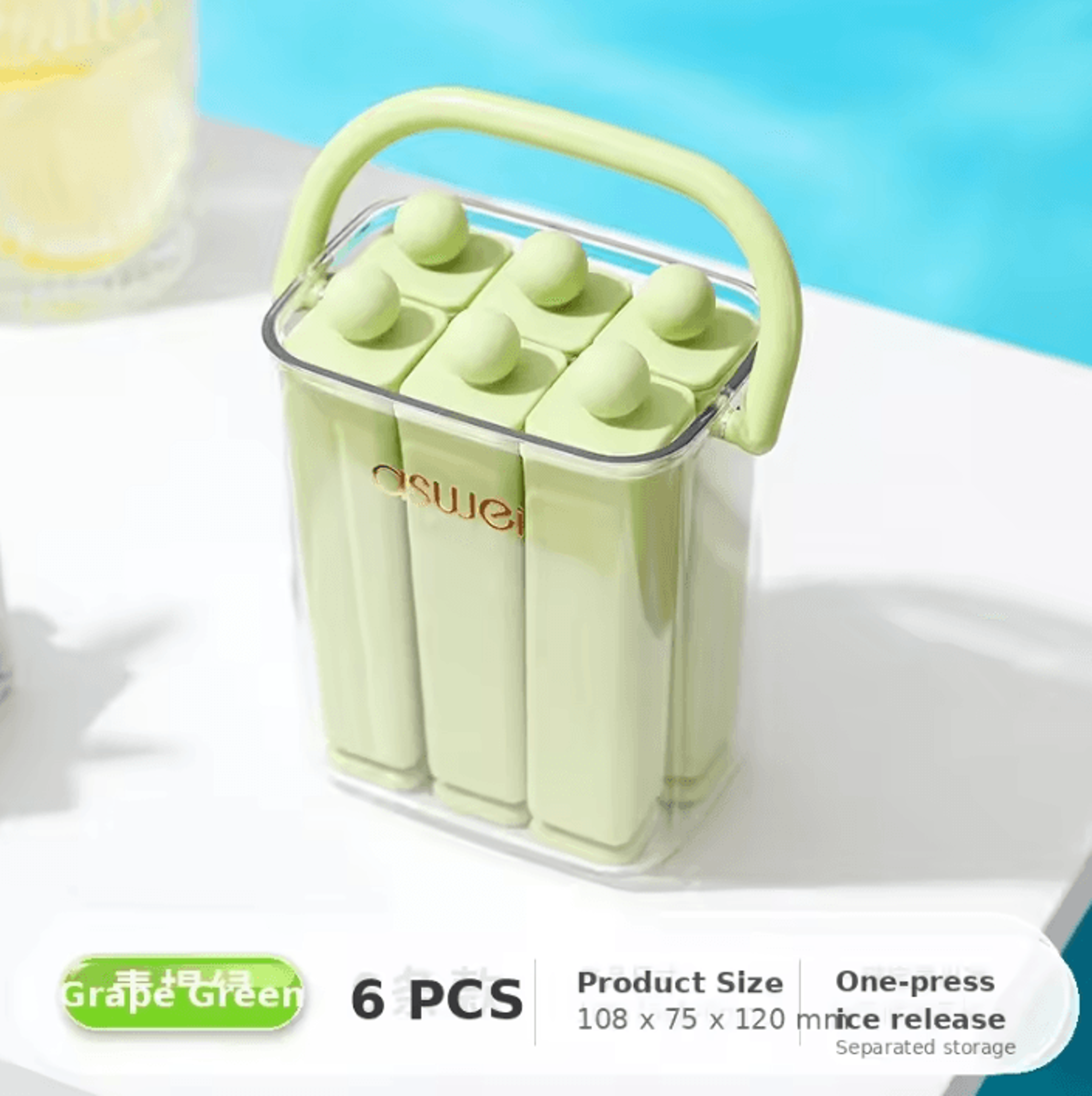 Easy Release Silicone Ice Pop Mold For Homemade Frozen Treats 7