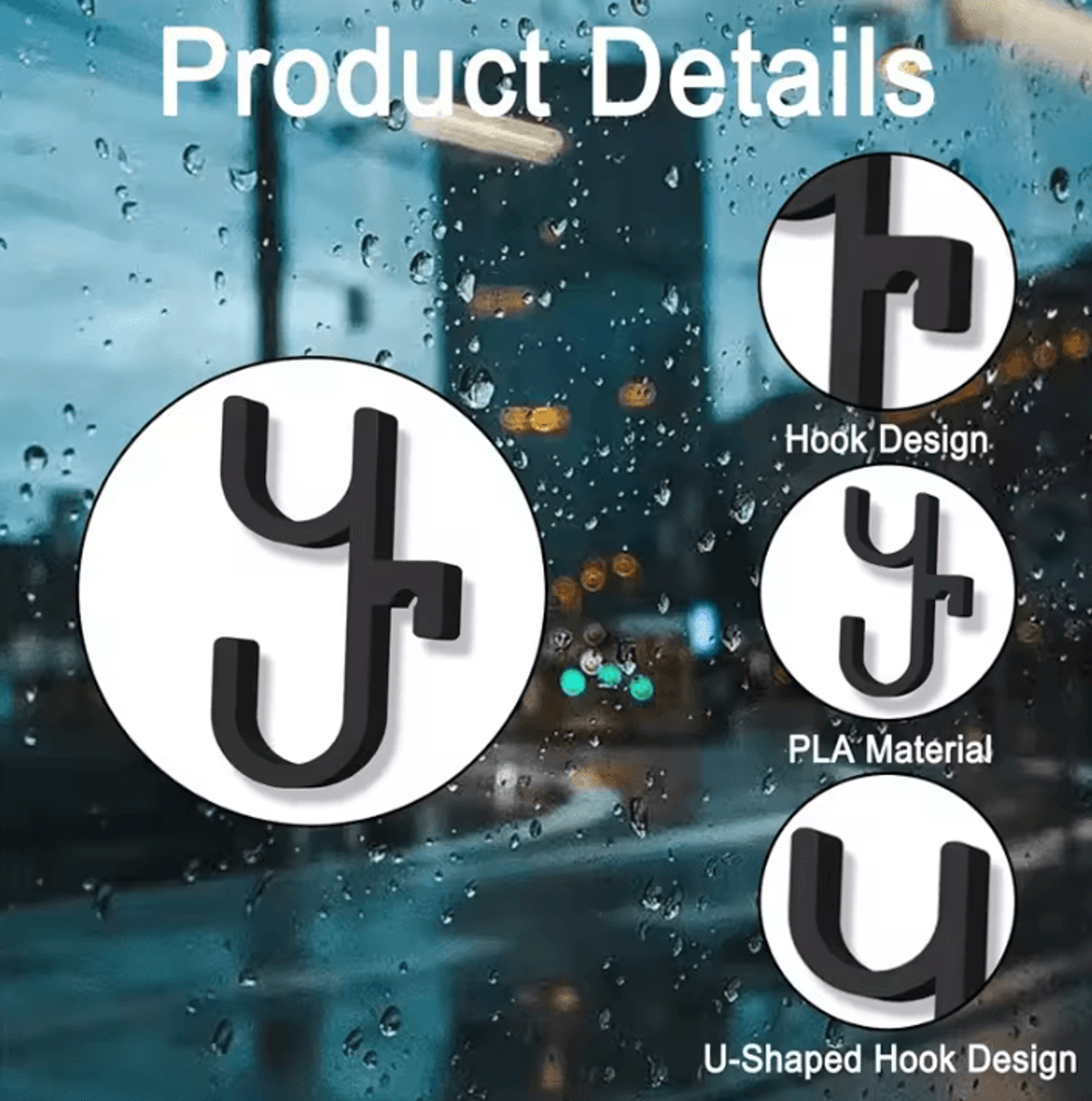 Universal Car Trunk Umbrella Holder Hooks For Convenient Vehicle Storage 1
