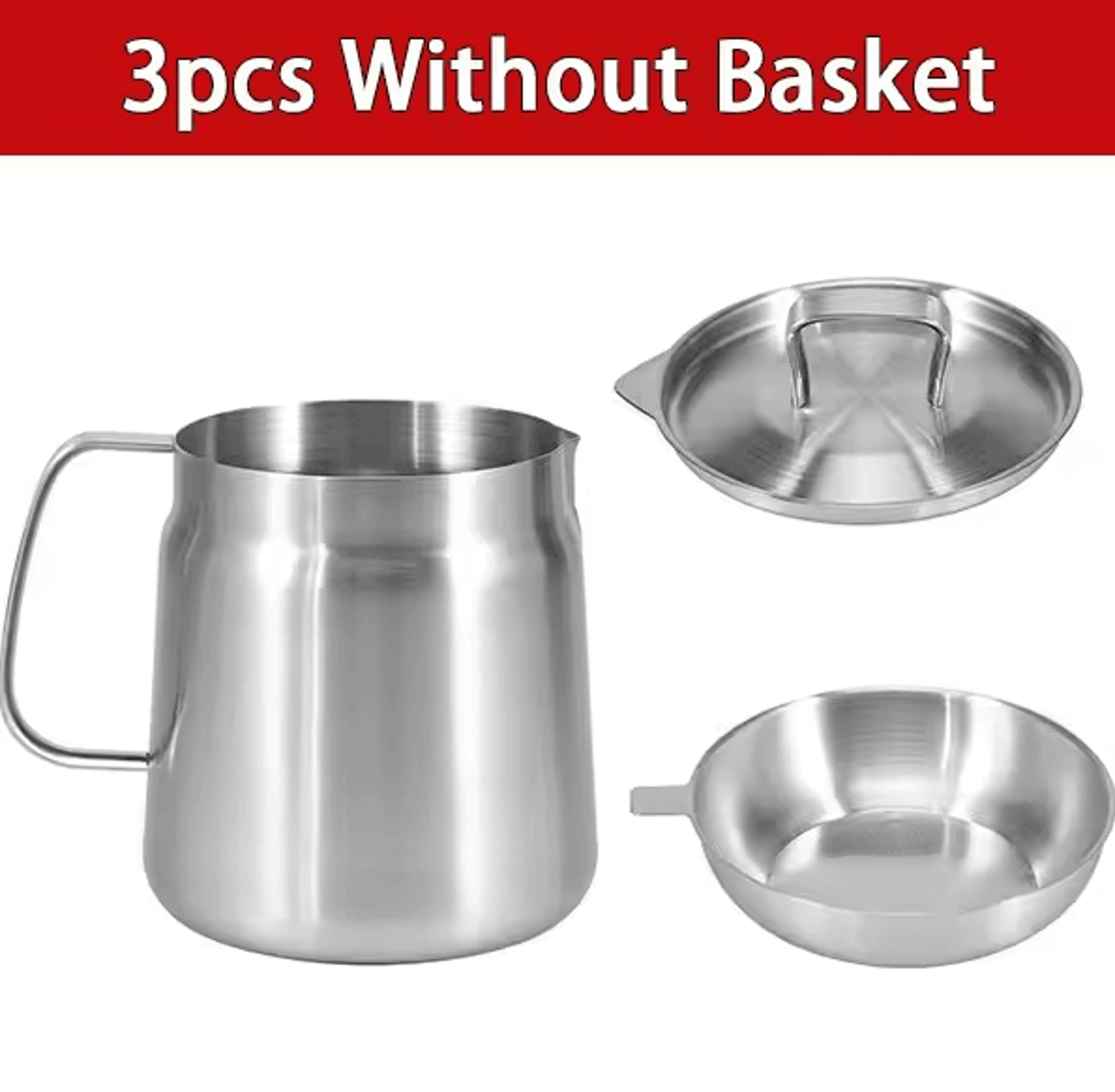 Stainless Steel Oil Filter Pot  20L Grease Keeper With Lid  Frying Basket 6
