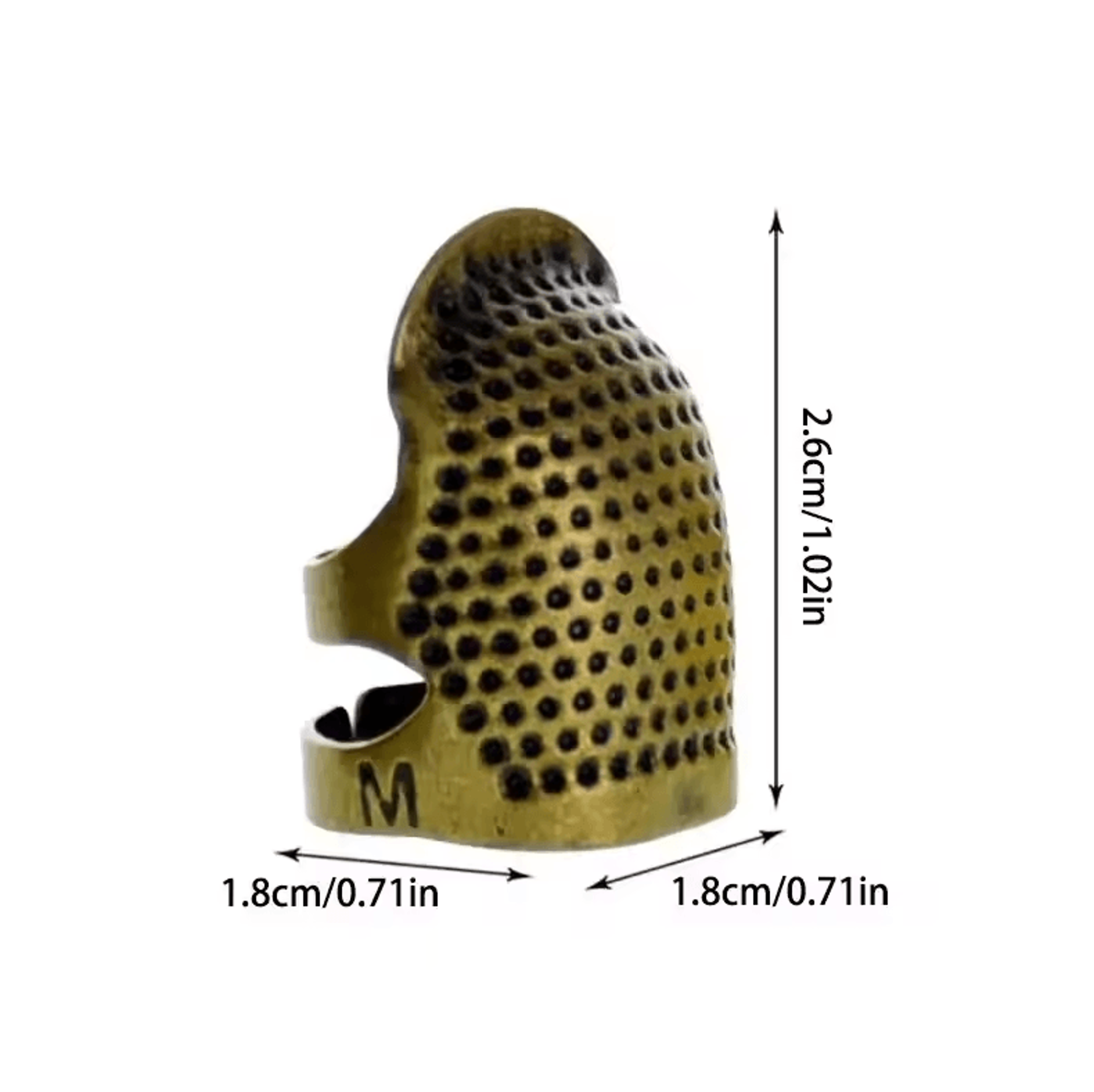 Adjustable Vintage Sewing Thimble  Handmade NonSlip Embroidery Finger Holder 4