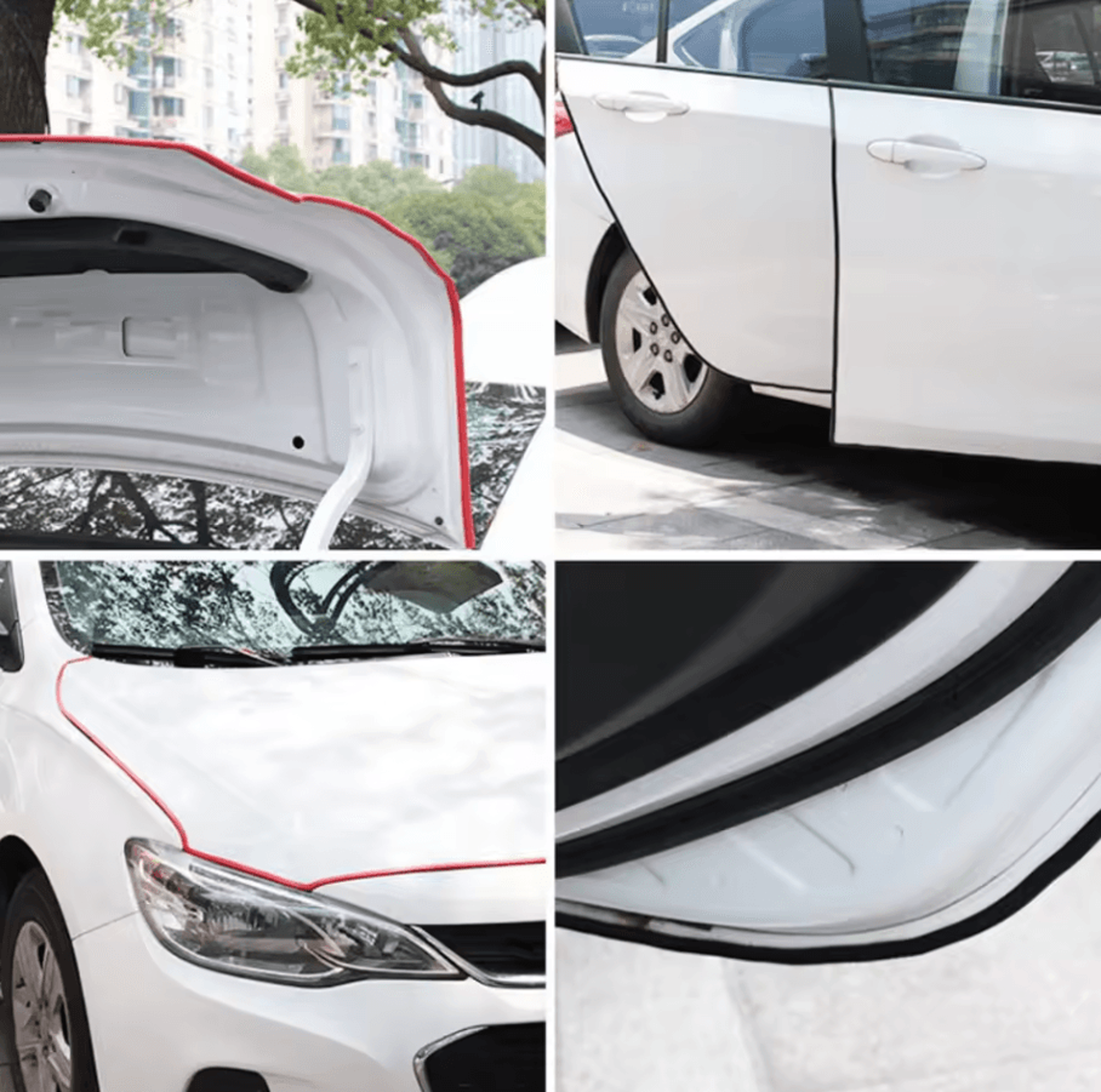 10m Car Rubber Edging Protection Strip  Door Edge Guards  Side Protector Trim Molding 2