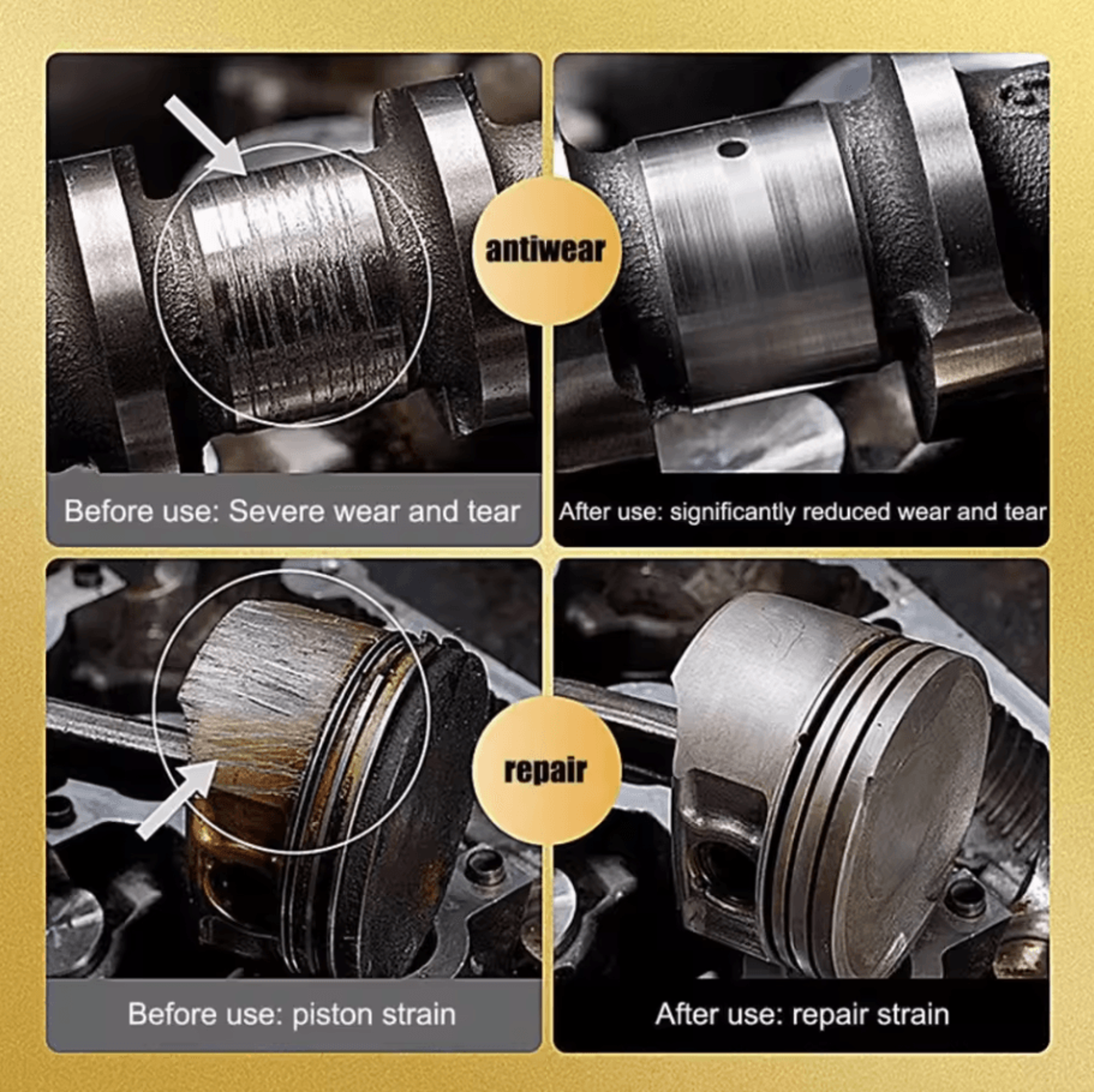 60ml Engine AntiWear Repair  Protectant  Noise Reduction AntiShake AntiRust  AntiOxidation Agent 1