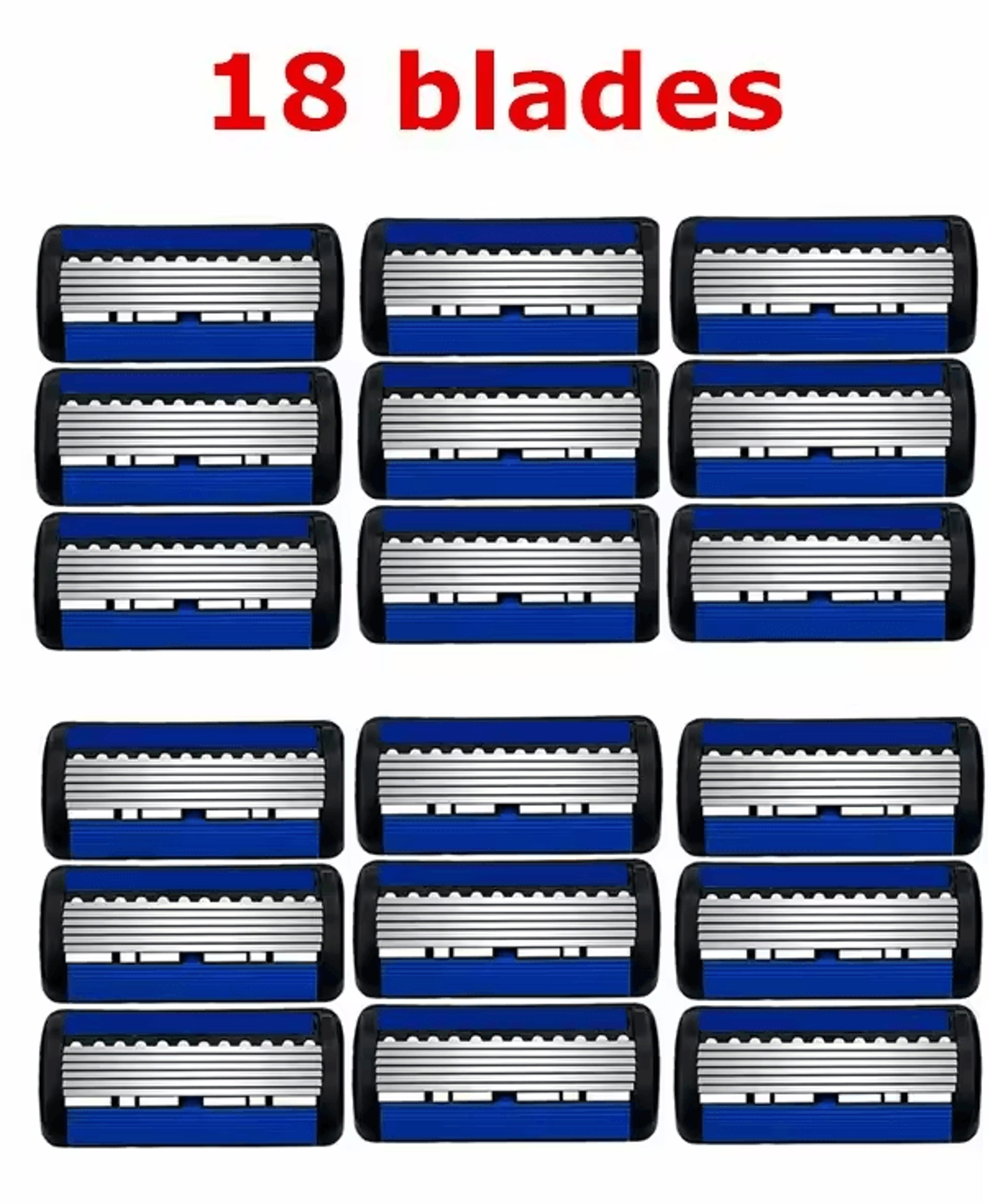 Classic 6Edge Safety Razor  Manual Shaver With 27 Replacement Blades For Mens  Womens Hair Removal 9