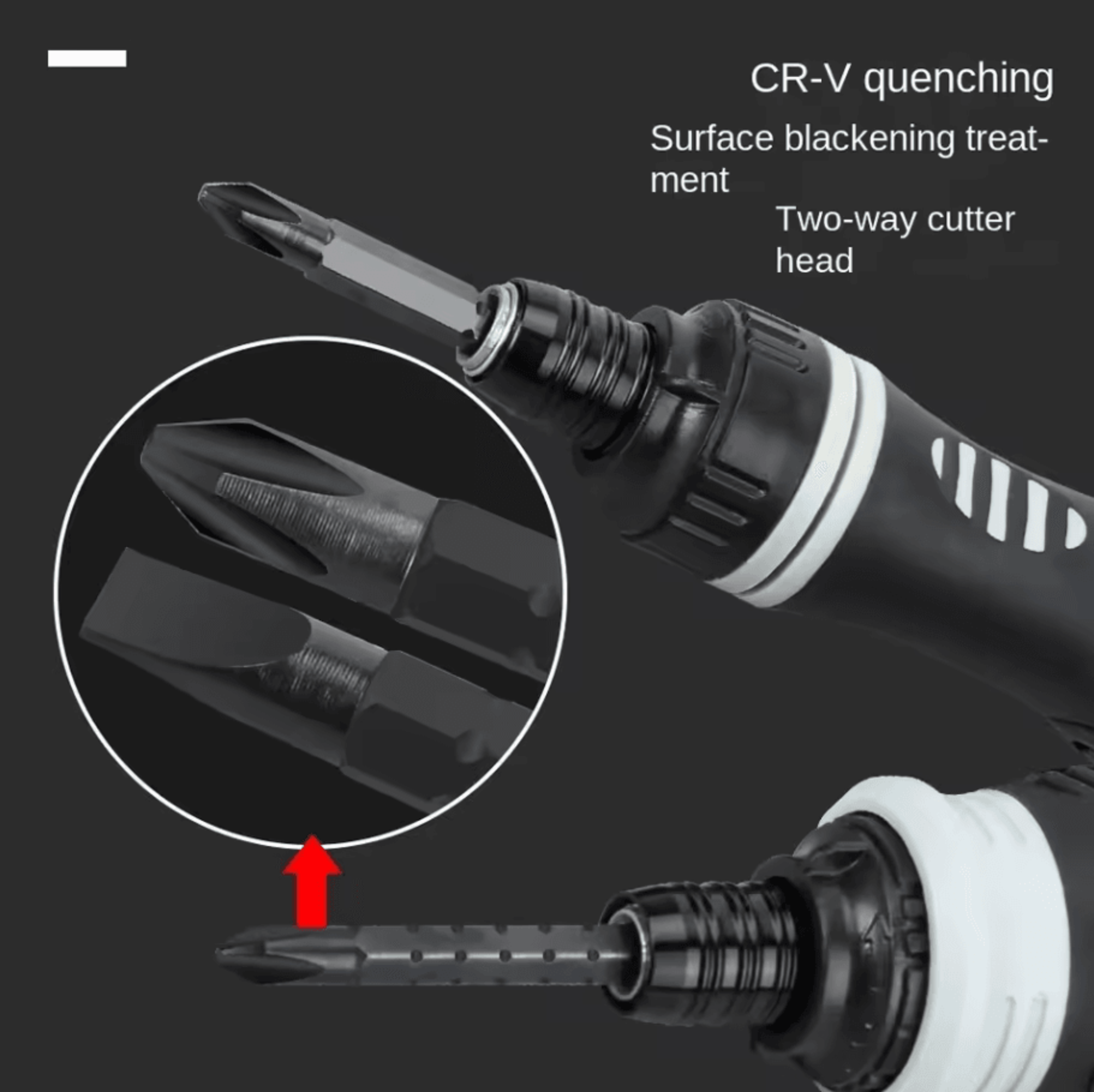Mini Ratchet Bolt Driver  Dual Purpose Magnetic Screwdriver With Retractable Design 2