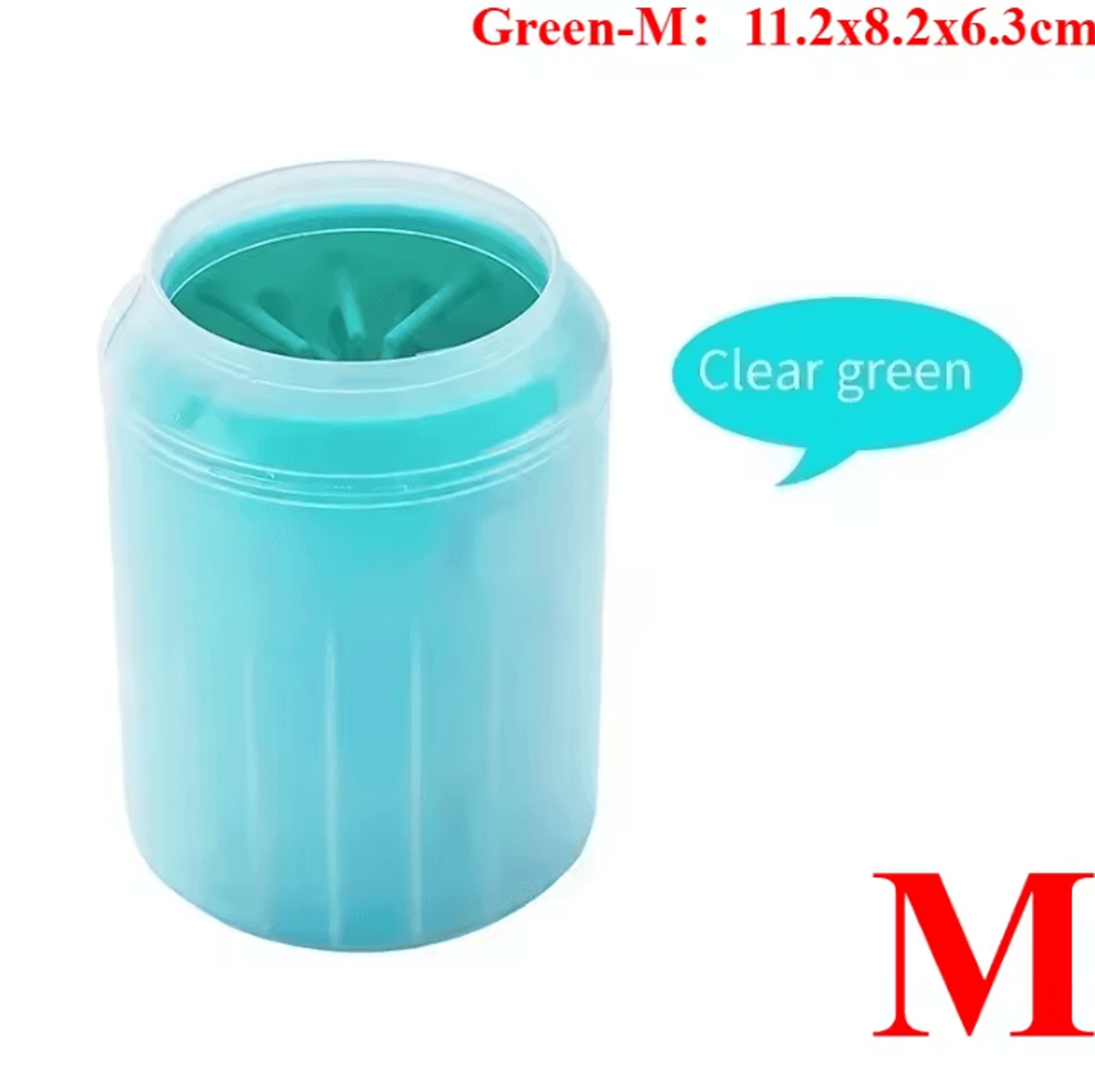 Dog Paw Washer Cleaner  Soft Silicone Dog Paw Cleaning Bucket With Pet Foot Brush 12