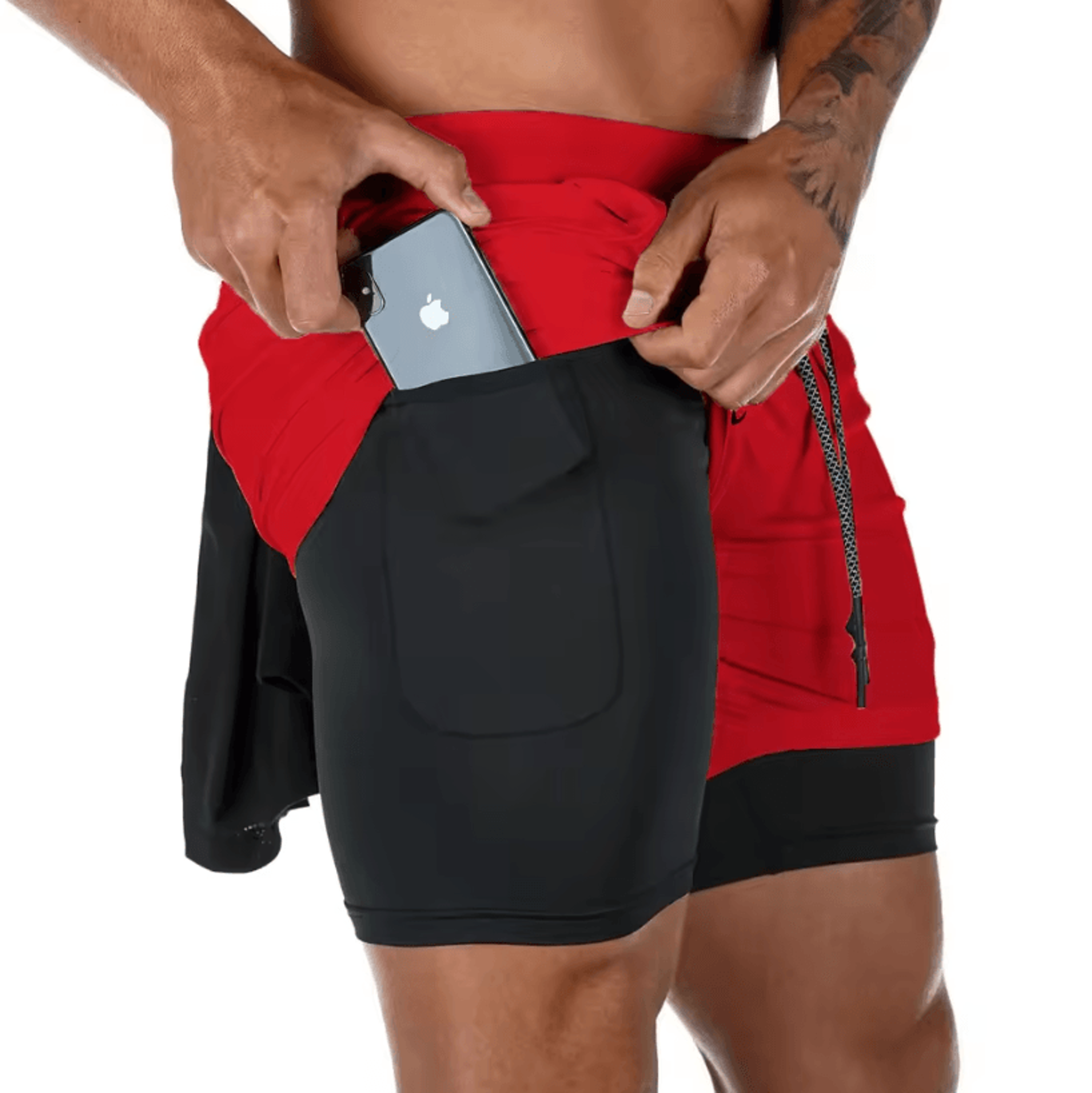 Camo Running Shorts For Men  2in1 QuickDry Gym  Fitness Jogging Shorts 15