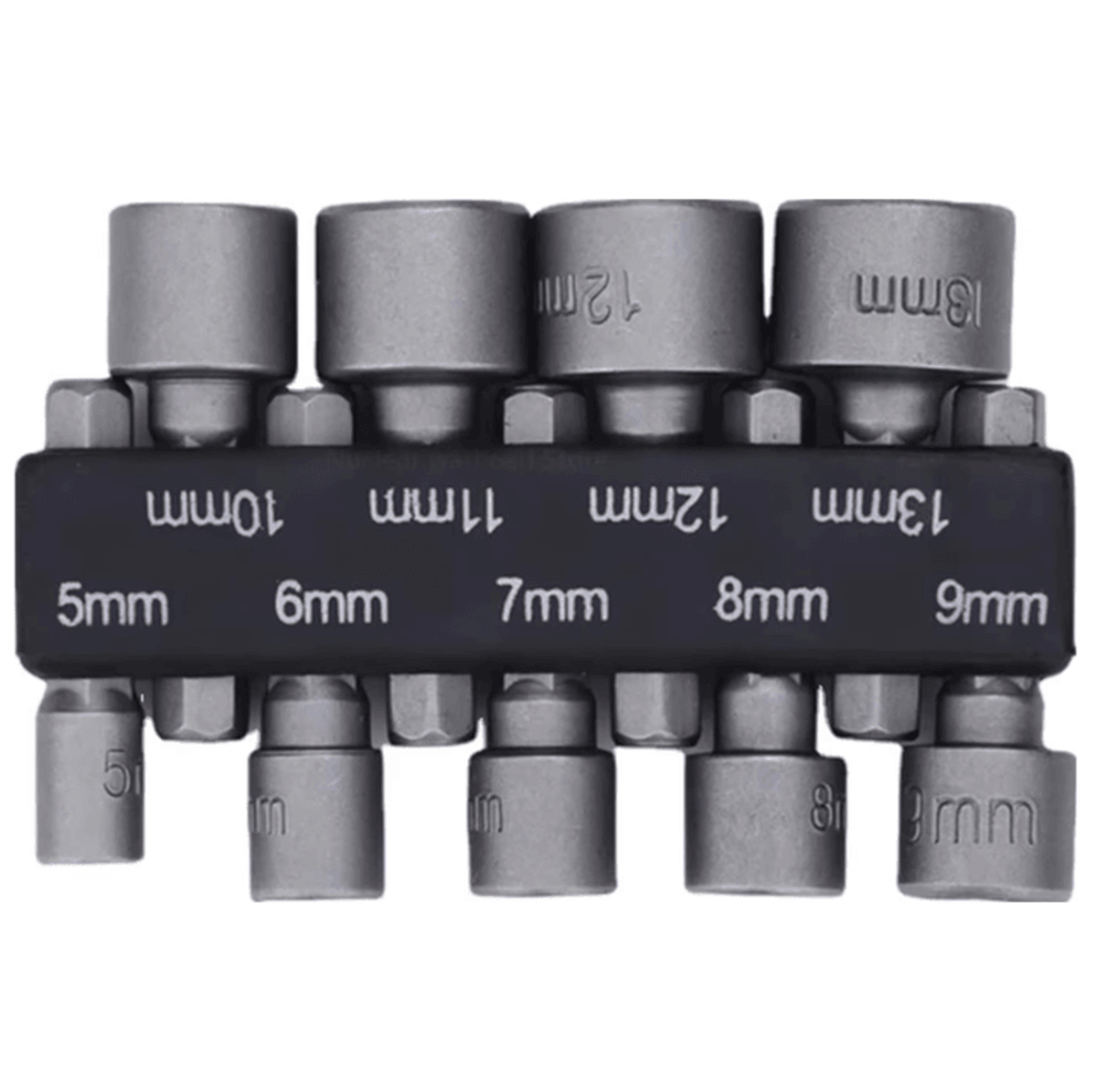 9Piece Hex Socket  Nut Driver Set  MultiSize Screwdriver Bit  Socket Wrench Tool Kit 5mm13mm 1