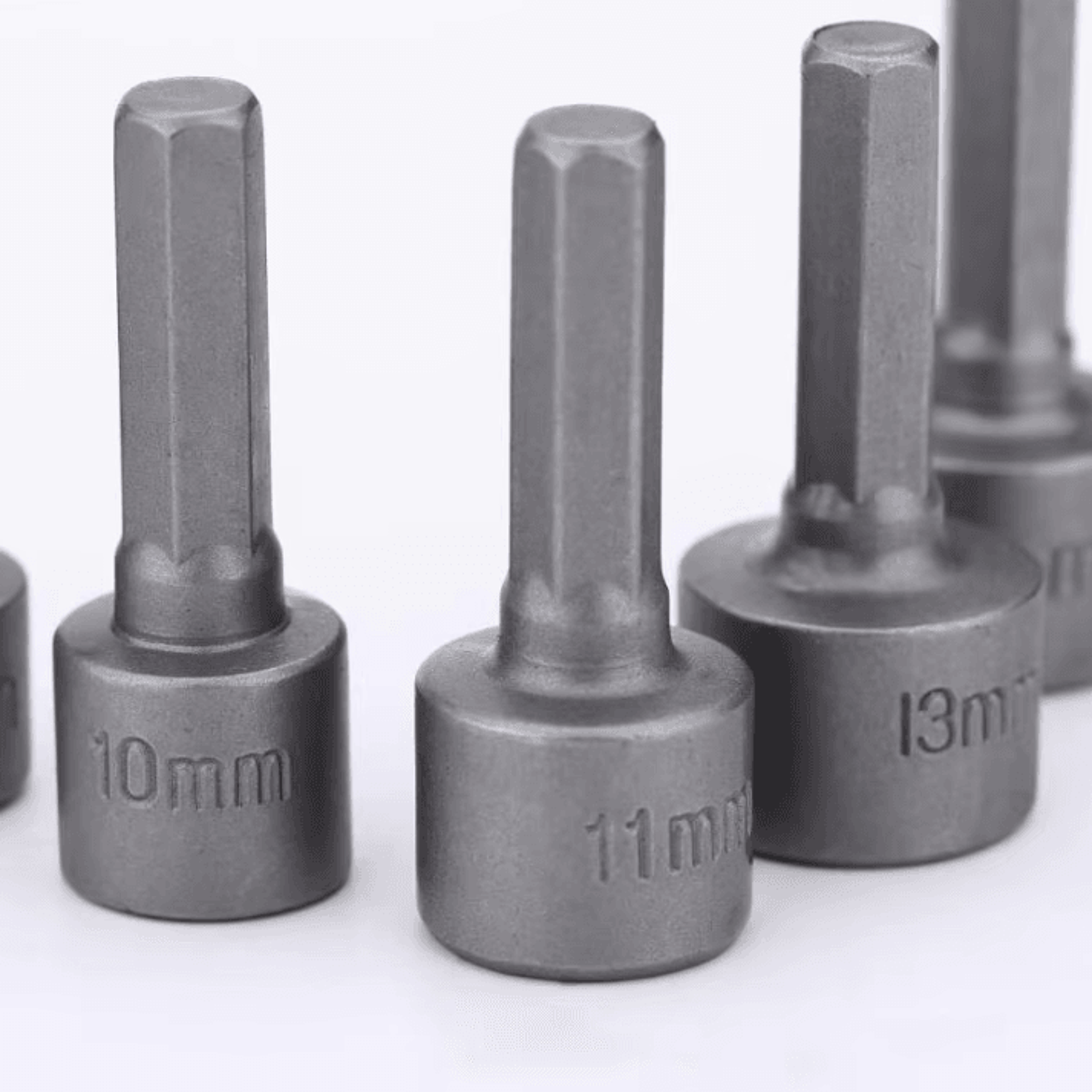9Piece Hex Socket  Nut Driver Set  MultiSize Screwdriver Bit  Socket Wrench Tool Kit 5mm13mm 2
