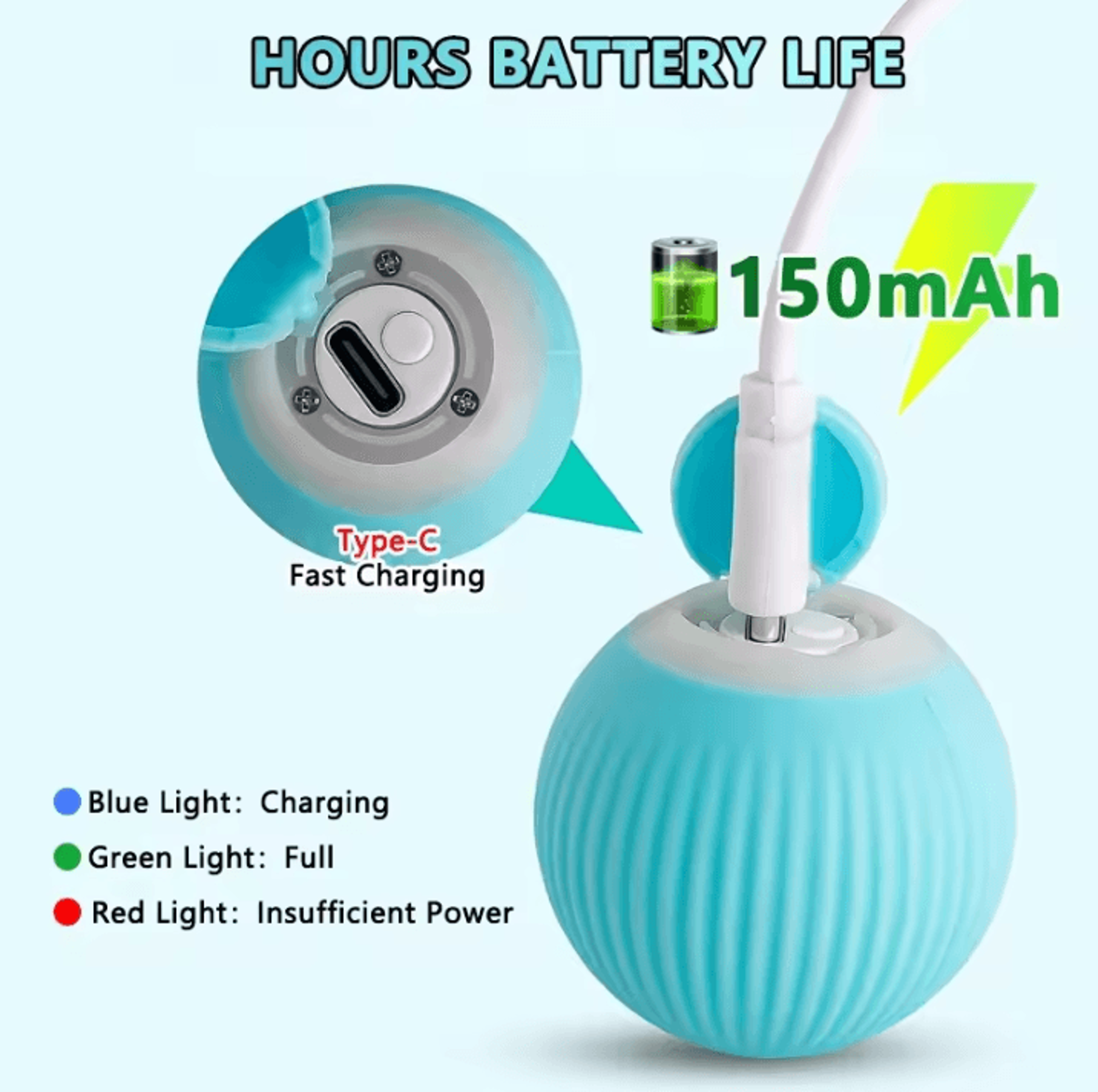 Automatic Interactive Cat Toy  Automatic Rolling Cat Ball Smart Electronic Cat Game Toy For Indoor  1