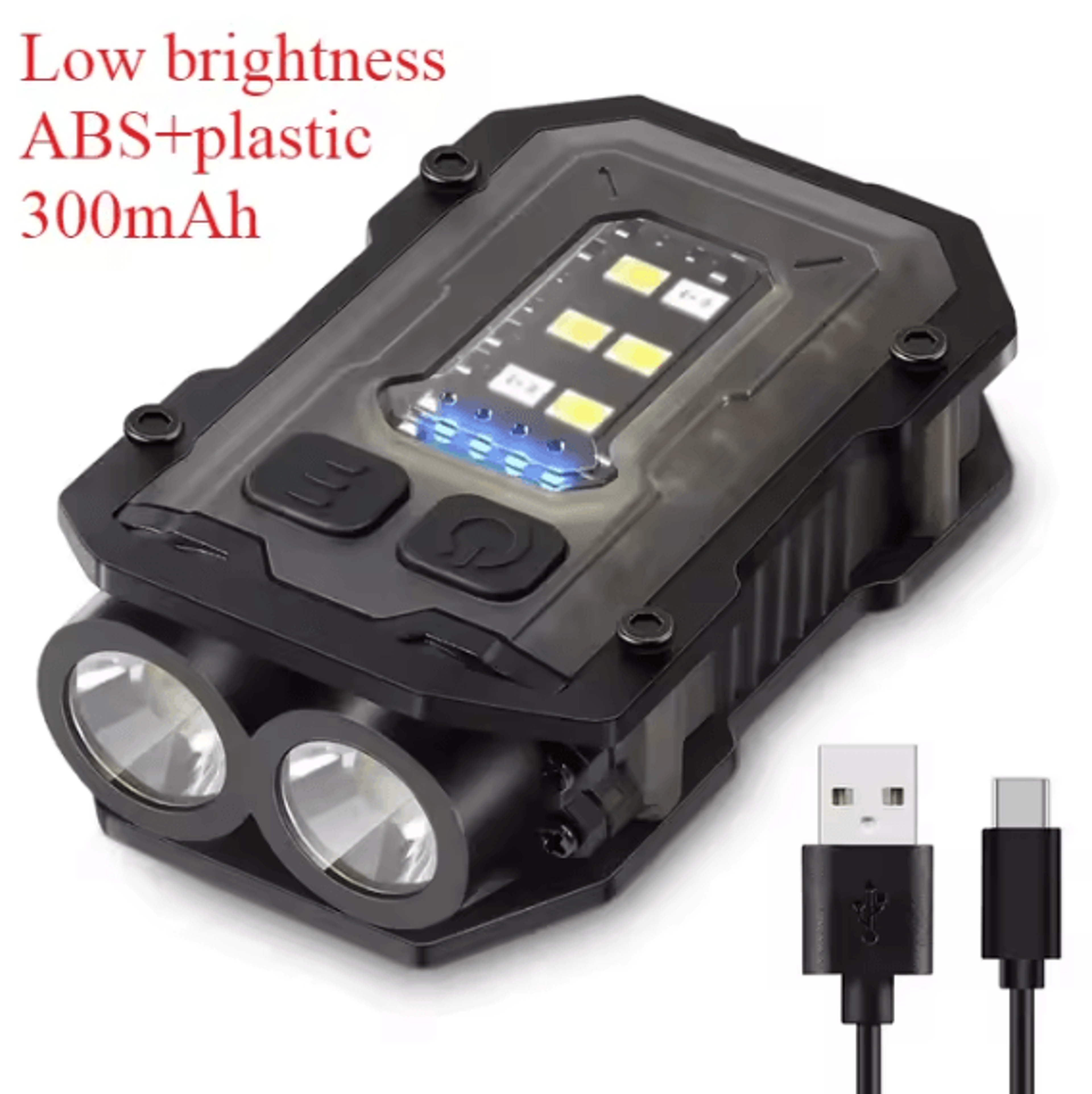 BALDR Pocket Torch Flashlight  Rechargeable EDC Mini Flashlight With Magnetic COB Work Light LED Ke 7