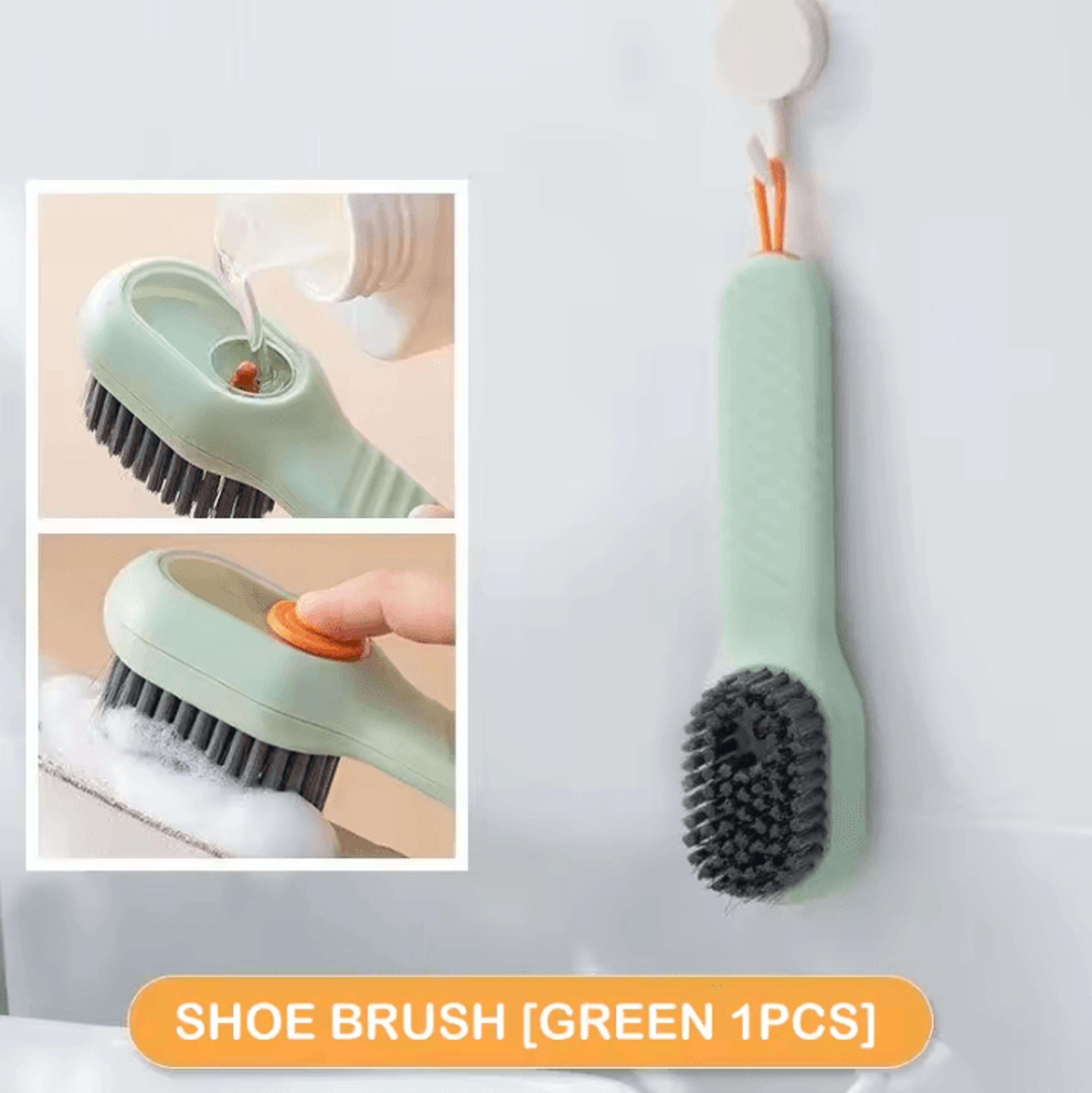 Multifunction Liquid Shoe Cleaning Brush  Shoe Cleaner With Soap Dispenser  Soft Bristle Shoe Brush 6