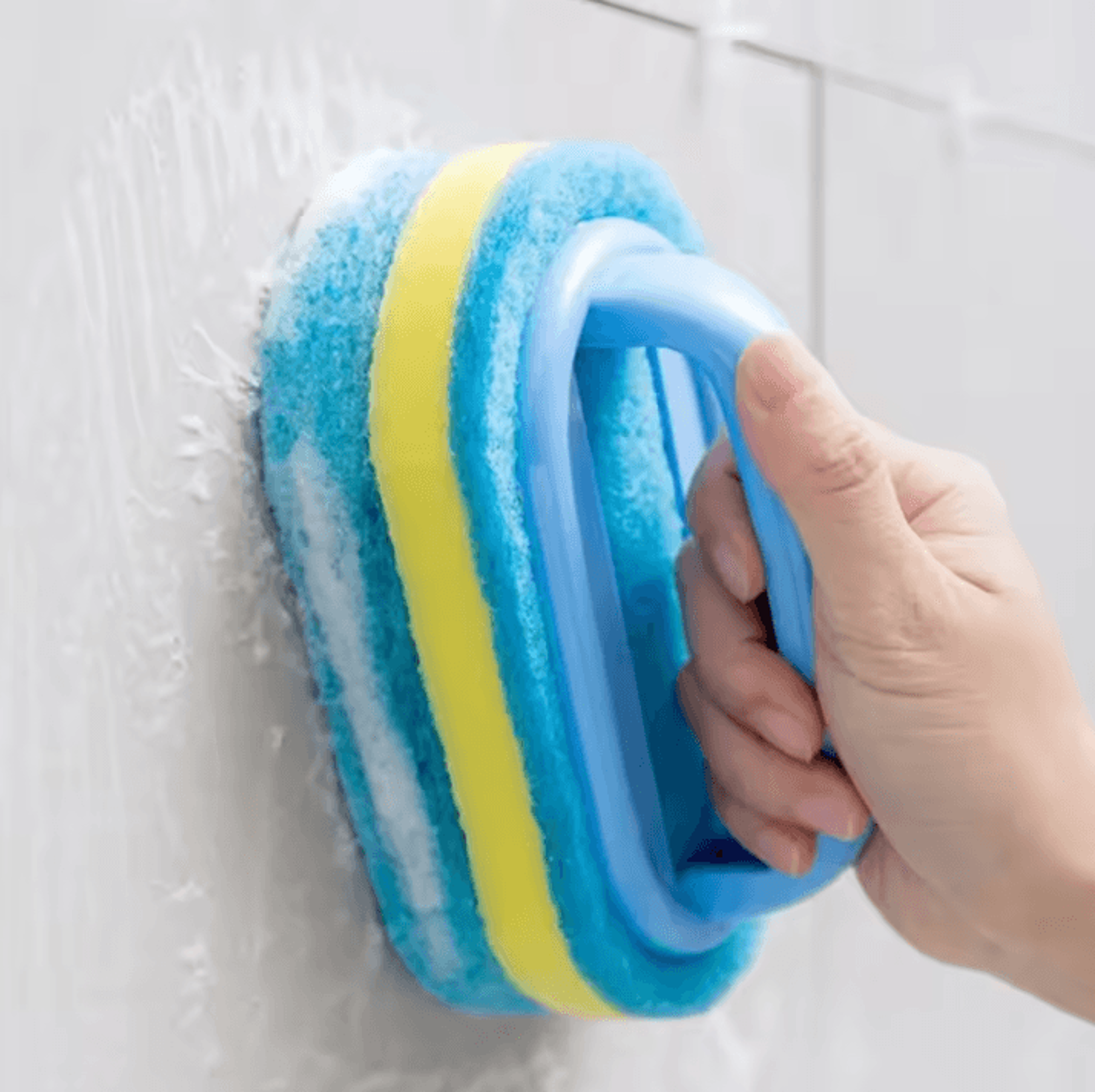 Household Cleaning Brush  SelfSqueezing Scrub Brush With Handle For Kitchen  Bathroom Scrubbing Too 2