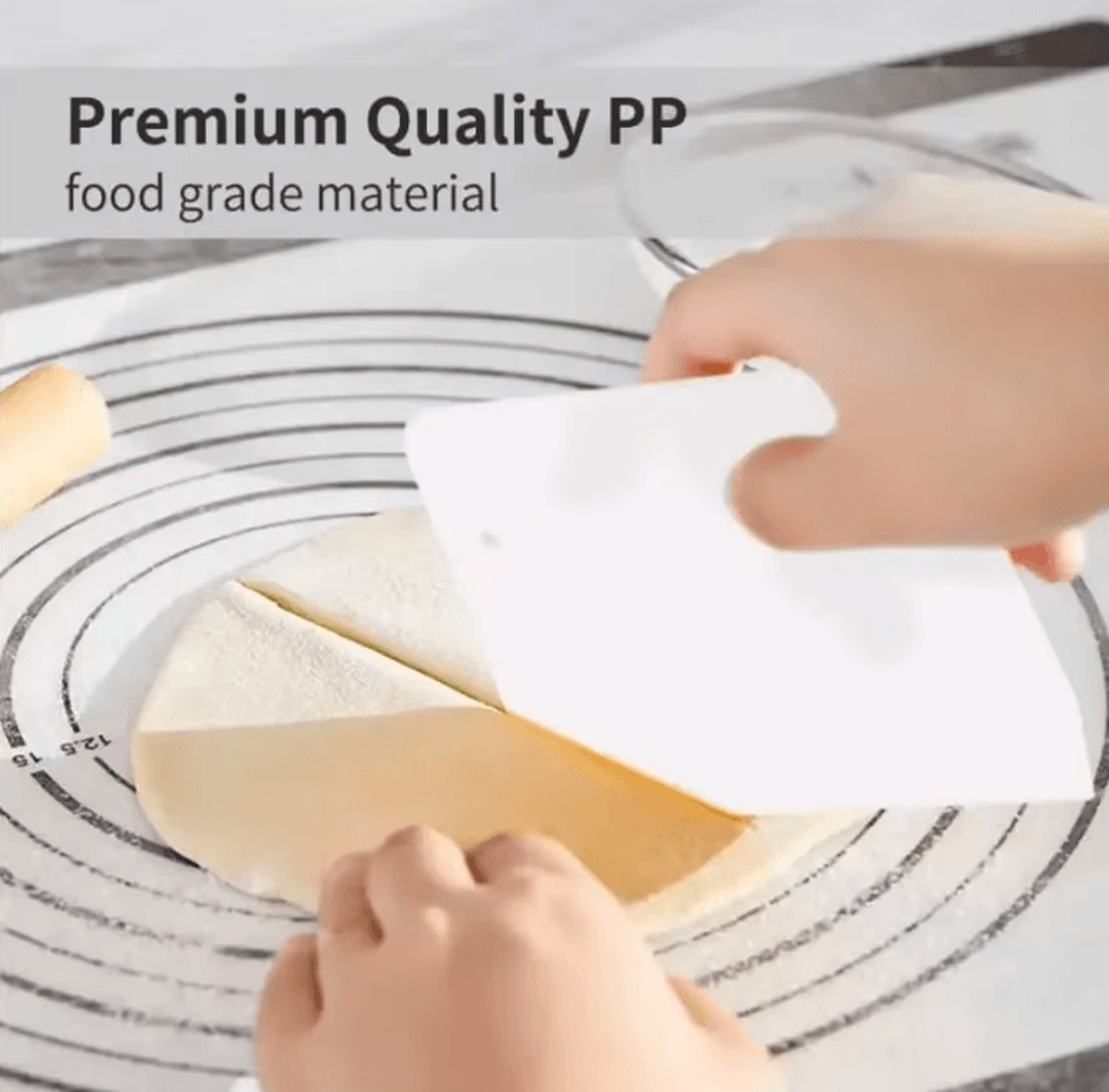 Multipurpose Dough Cutter Bowl Scraper  Multipurpose Pastry Tool And Kitchen Baking Spatula 2