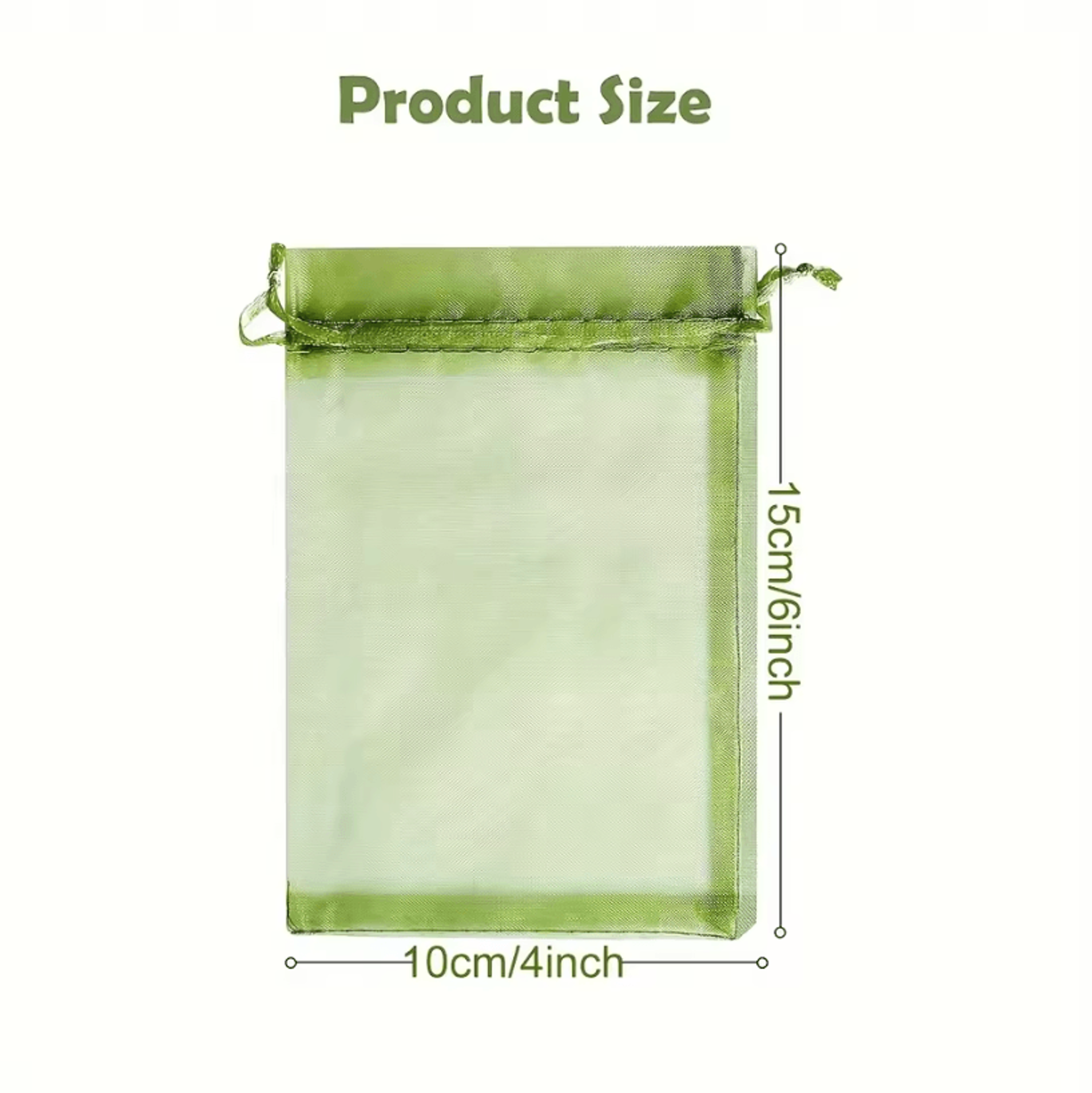 50Pcs Organza Drawstring Bags 394 By 591 In  Sheer Fabric Gift Pouches For Wedding Favor Bags 5