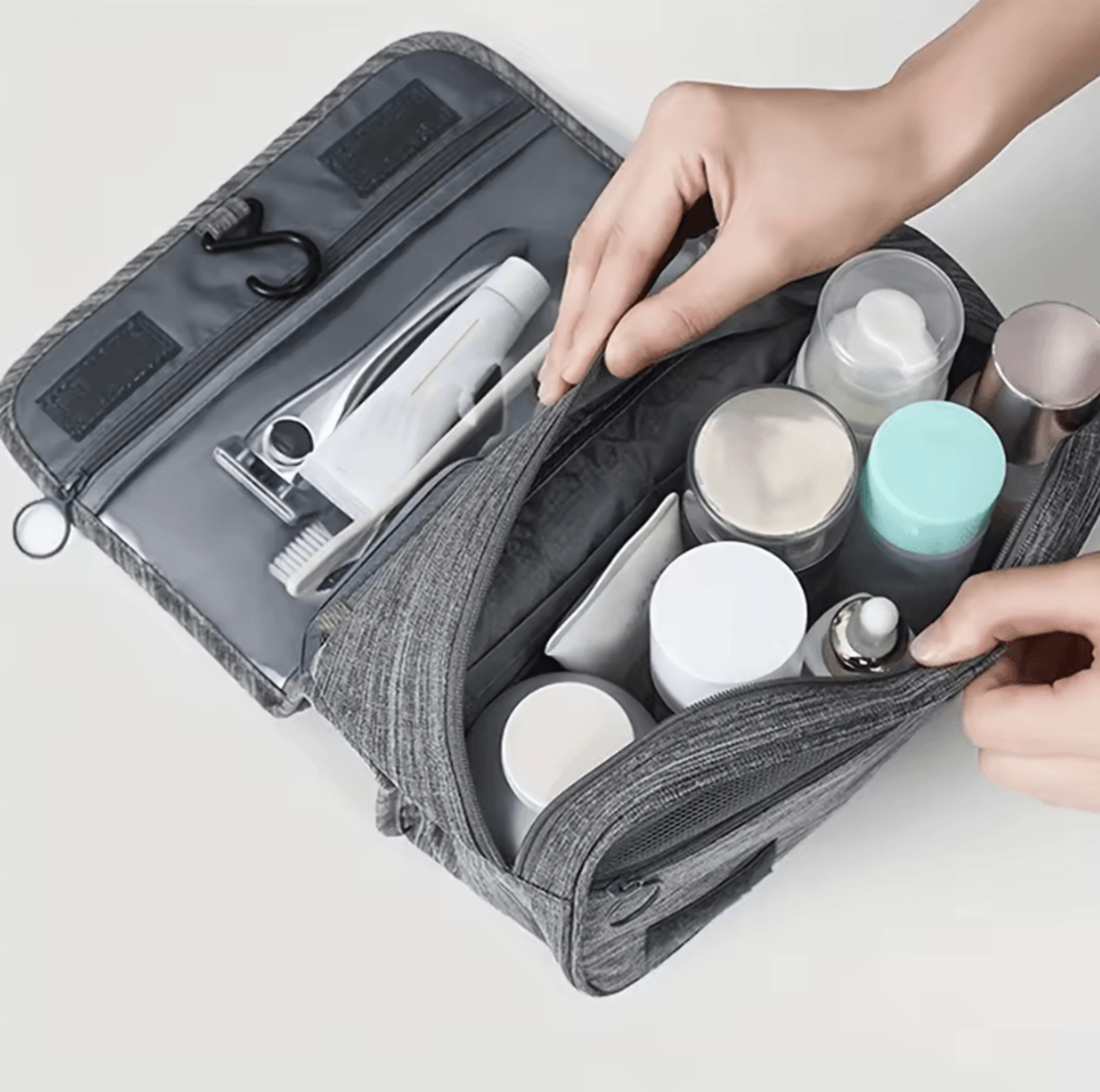 MultiFunctional Travel Toiletry Bag With Hanging Hook  Waterproof Makeup And Cosmetic Storage Organ 1
