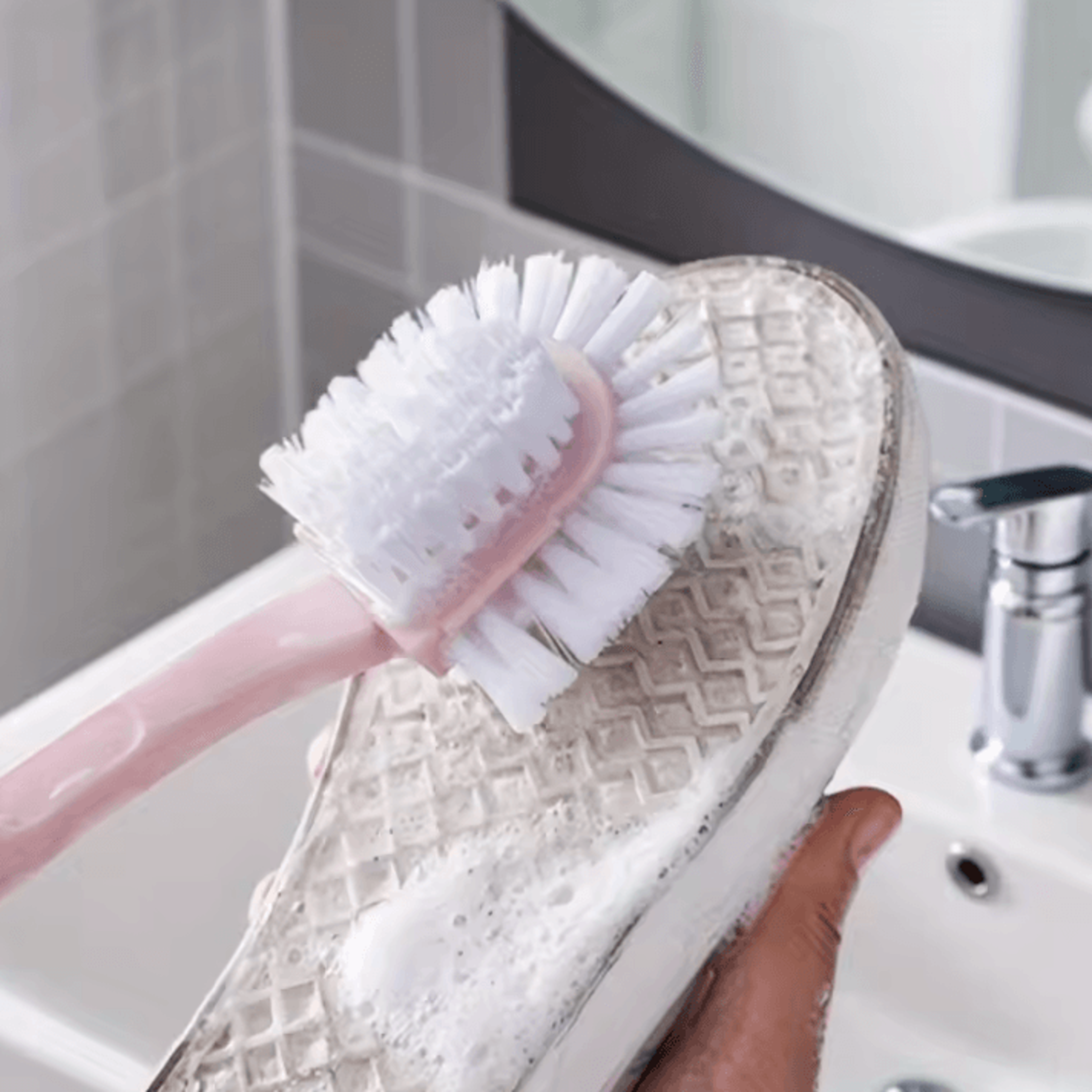 FiveSided Shoe Cleaning Brush MultiFunction DoubleSided Circular 360Degree Decontamination Househol 1