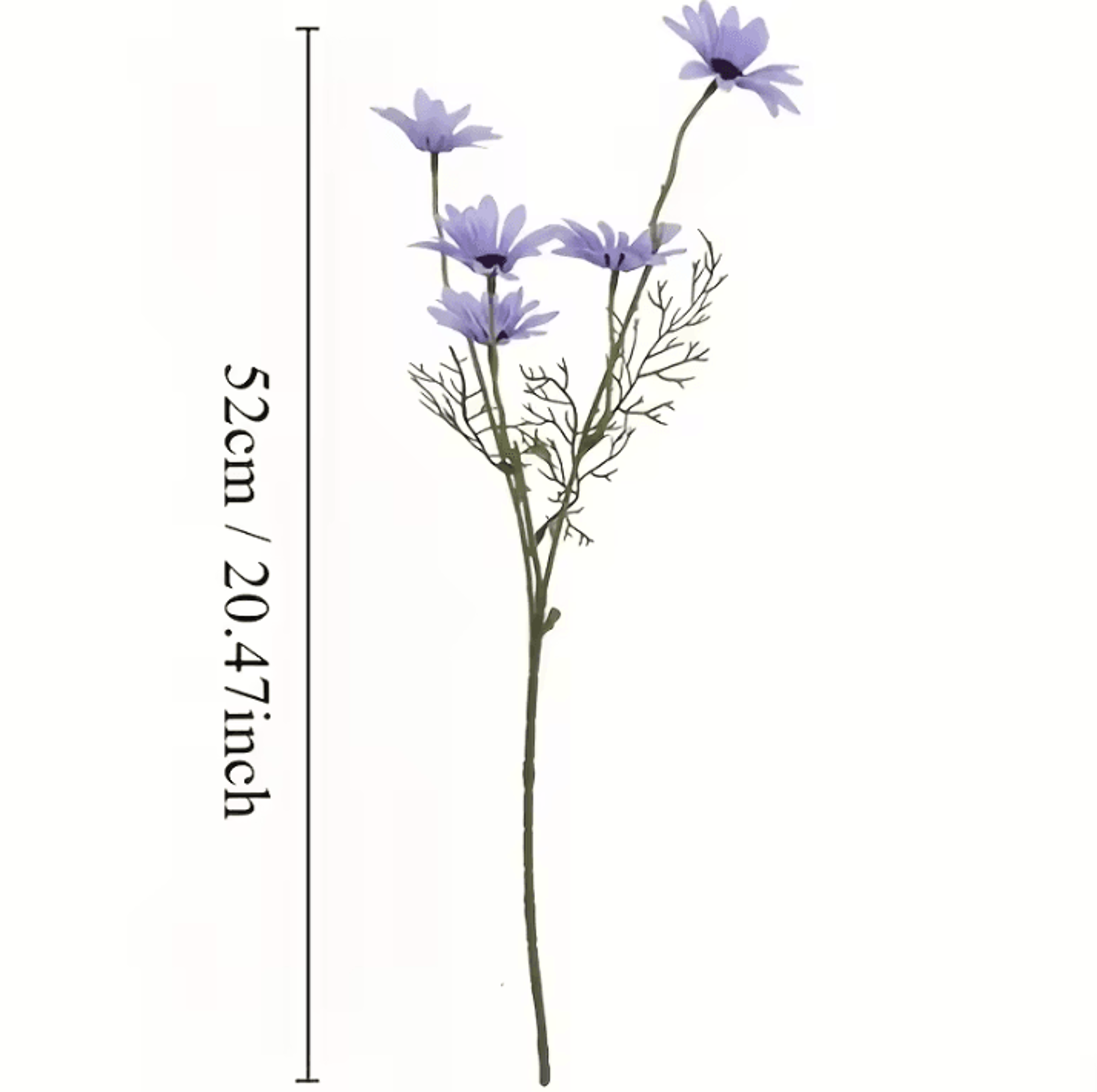 5pcs Artificial Small Daisies Lifelike Faux Mini Daisy Flowers For Home Vase Decor Wedding Party Ta 5