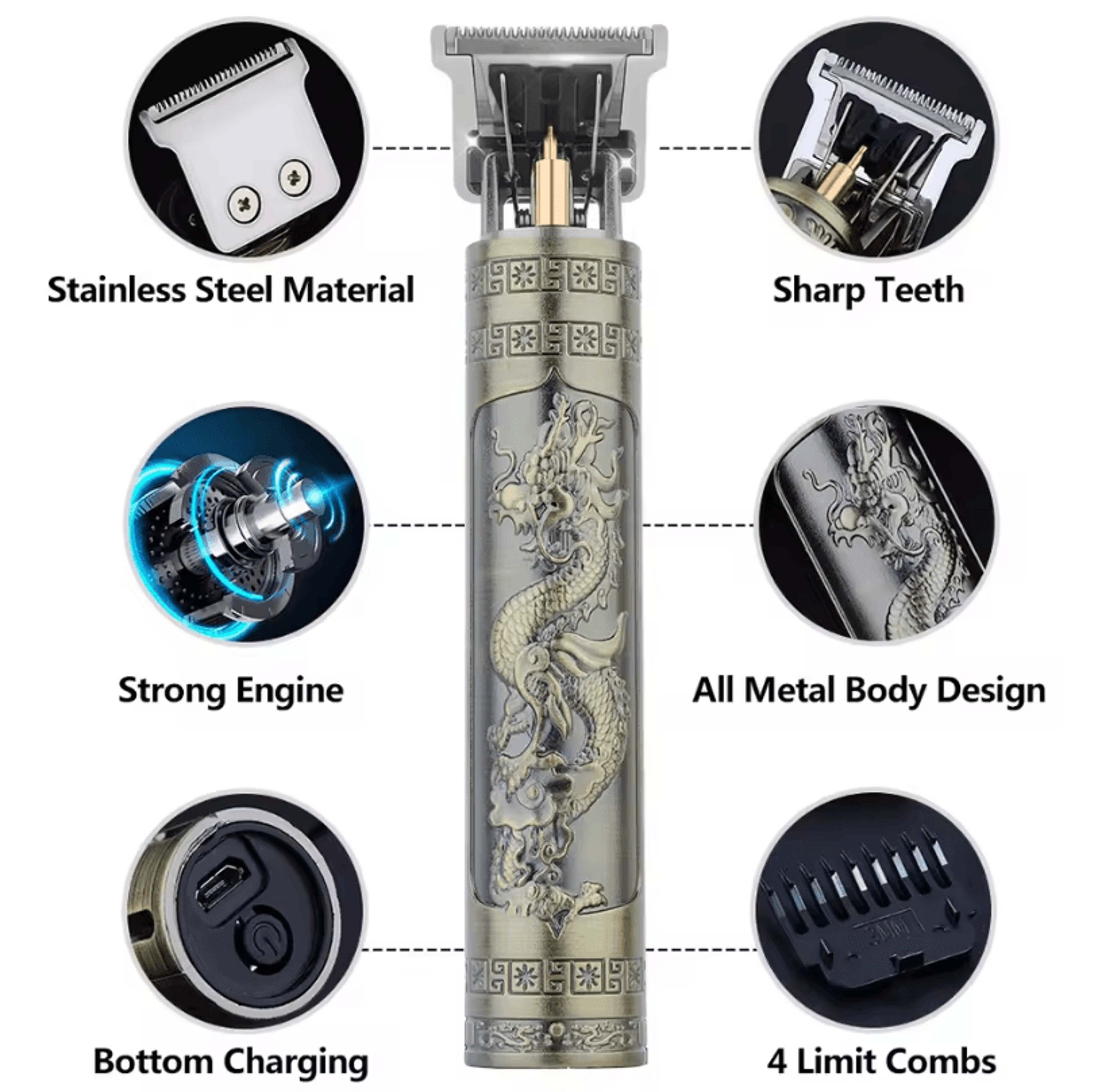 Electric Hair Clipper And Trimmer Set For Men Professional Grooming Tool For Haircuts And Sensitive 3