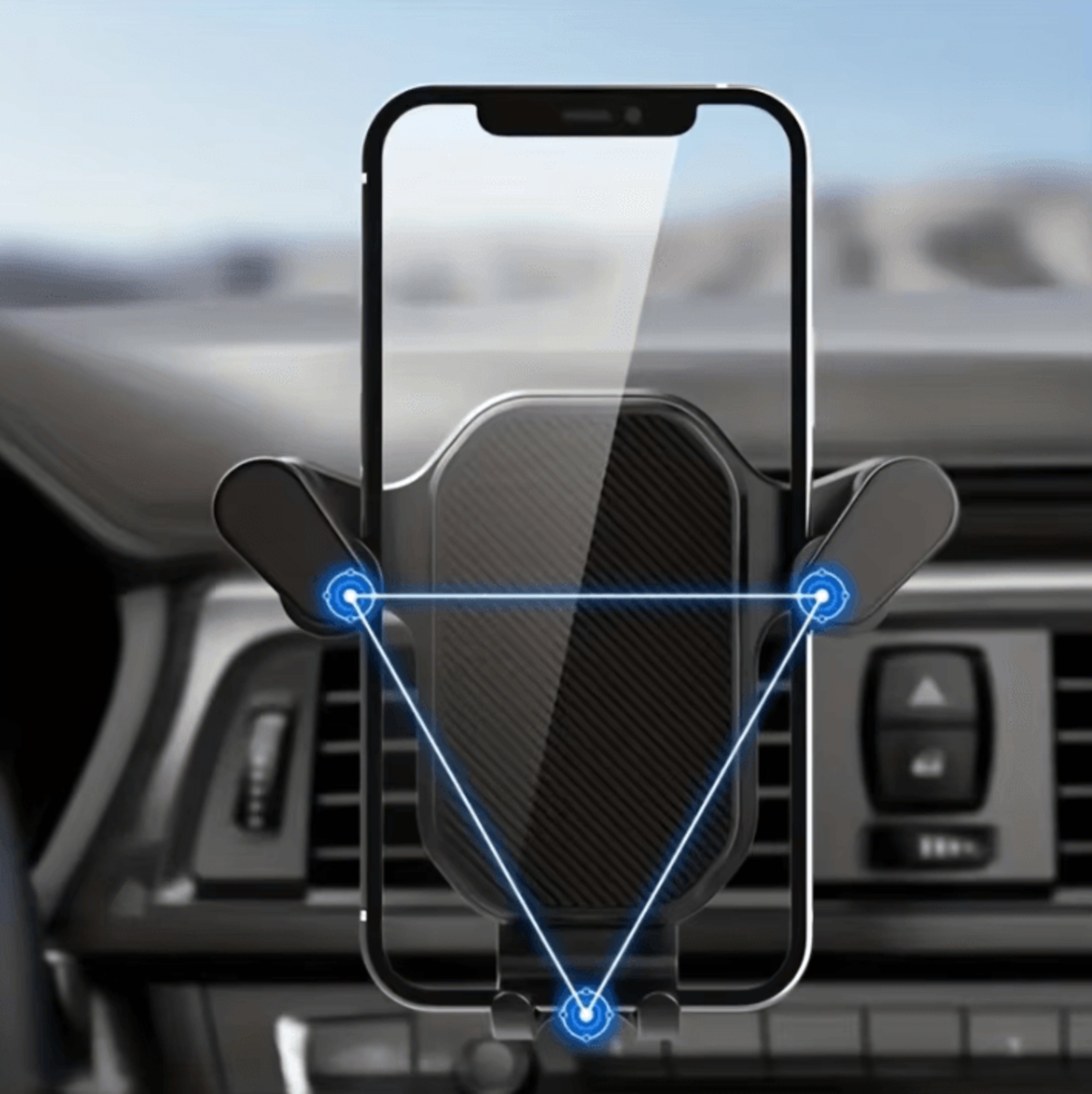 Universal Car Phone Holder  Air Vent Clip Mount Mobile Phone Car Stand For 4767 Inch Smartphones 2