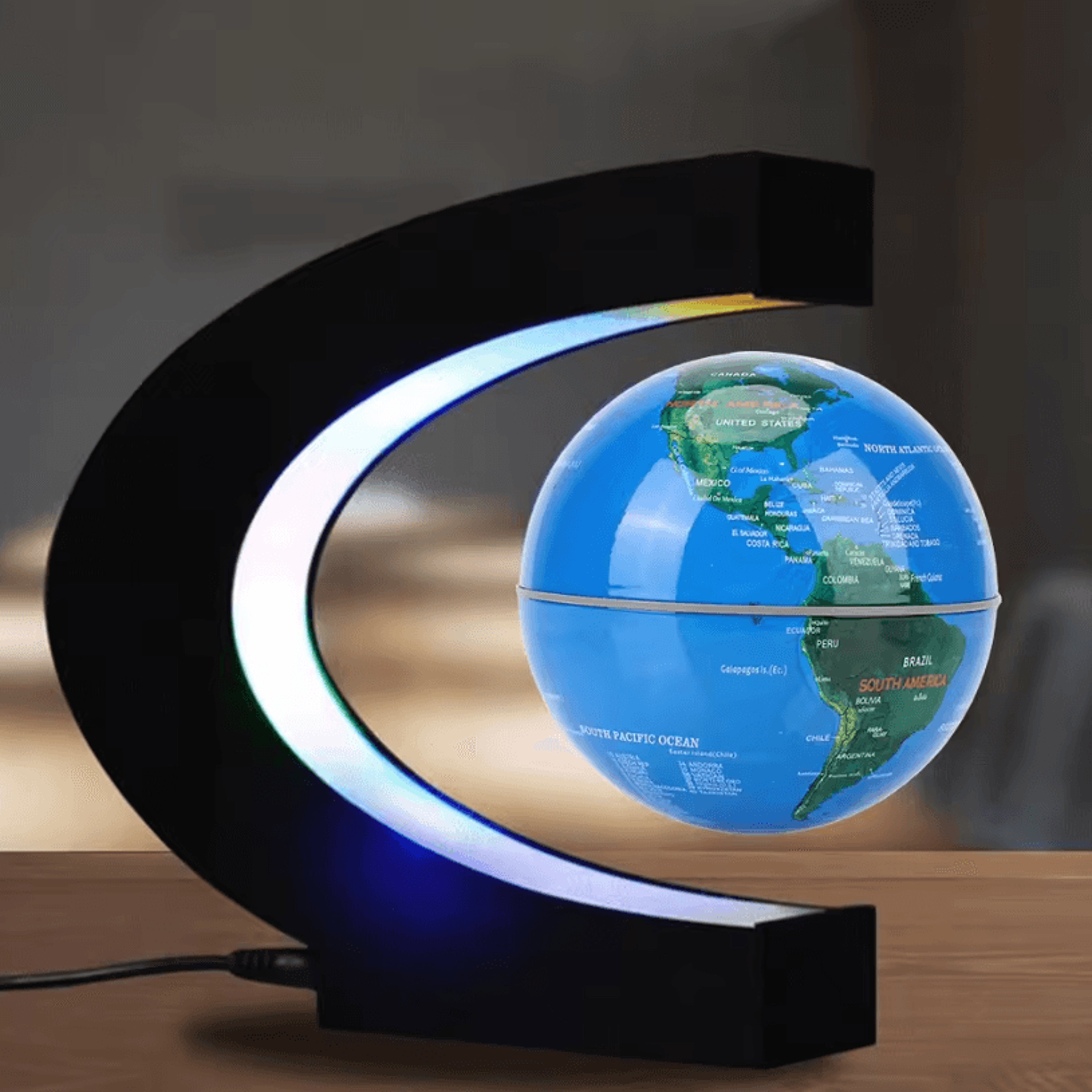 floating magnetic levitation globe led world map lamp – antigravity lamp decoration for home and gifts
