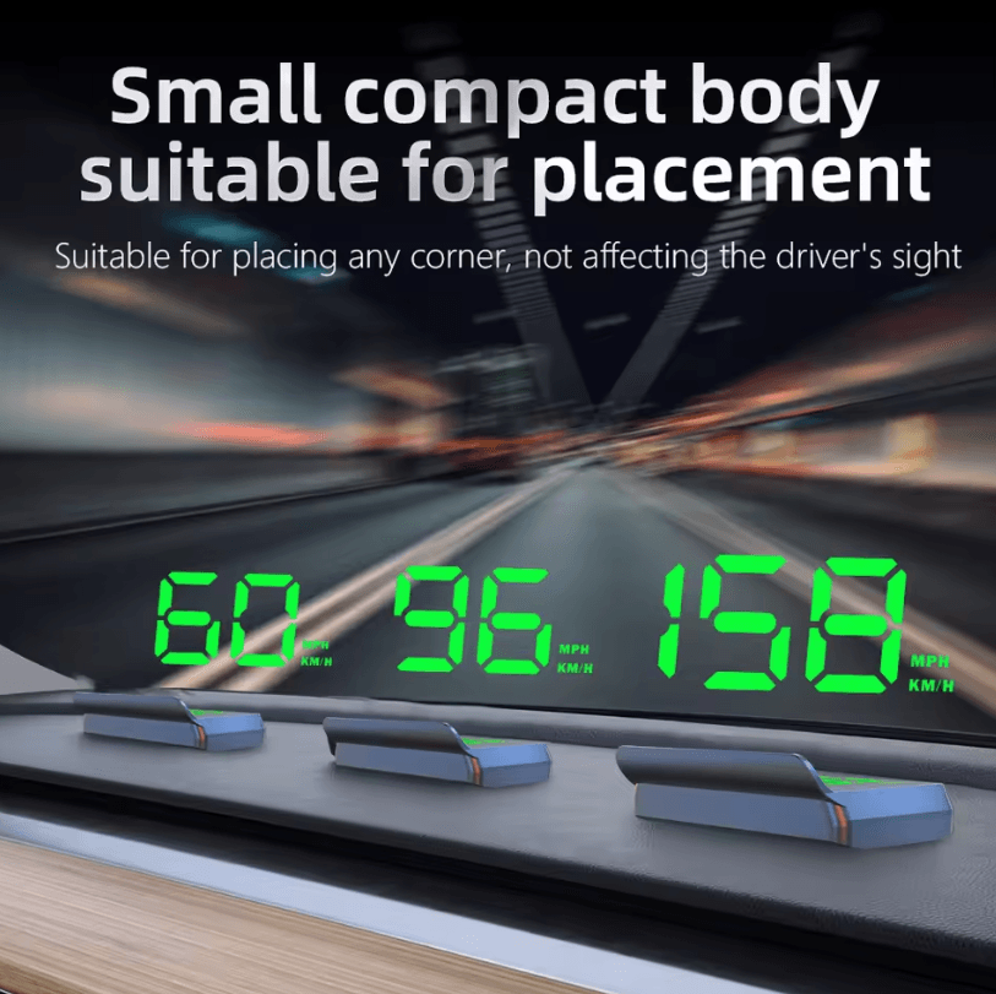 W2 Universal Car Digital HUD GPS Speedometer Windshield Projector Portable Auto Electronics Accesso 1