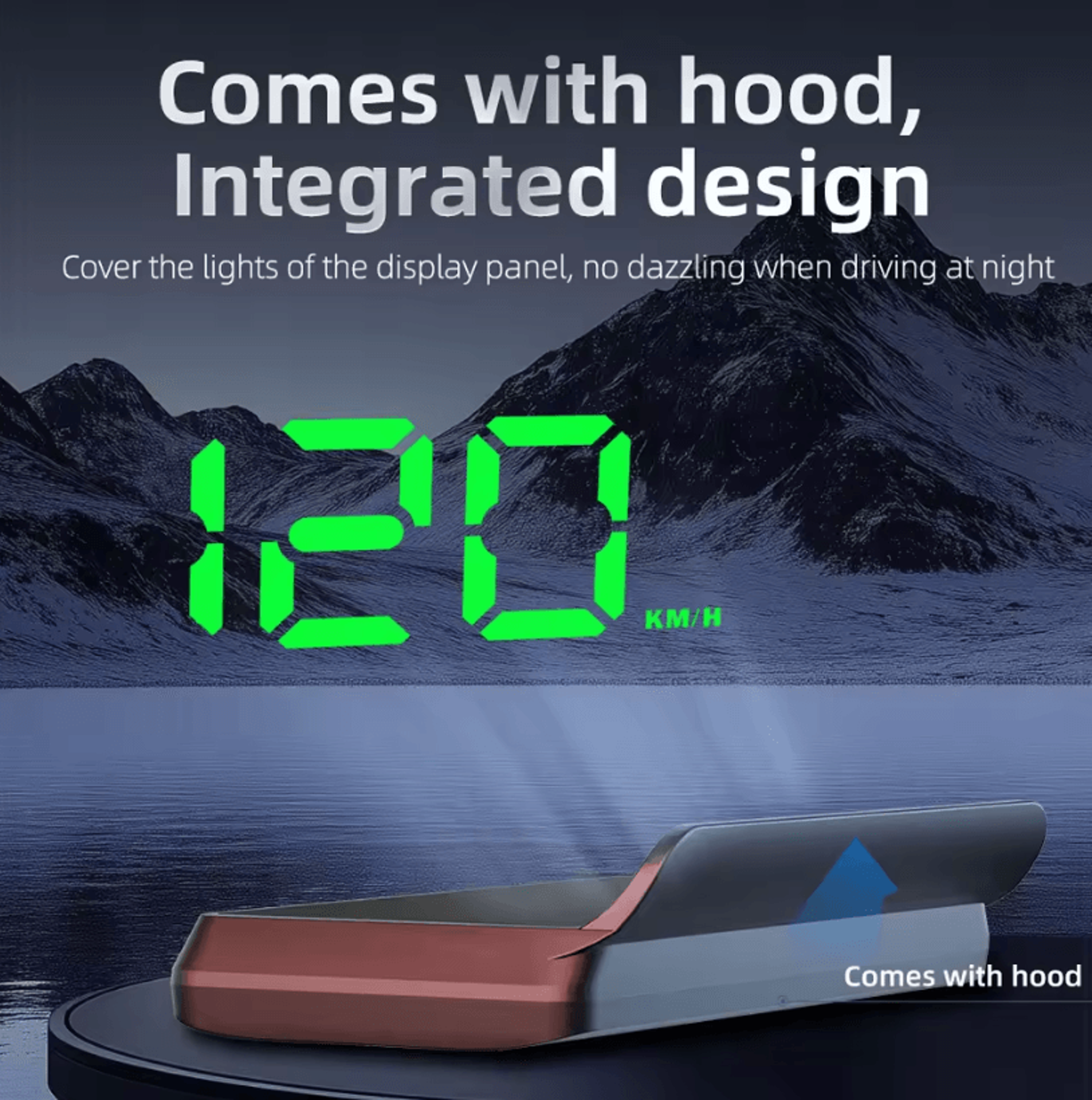 W2 Universal Car Digital HUD GPS Speedometer Windshield Projector Portable Auto Electronics Accesso 2