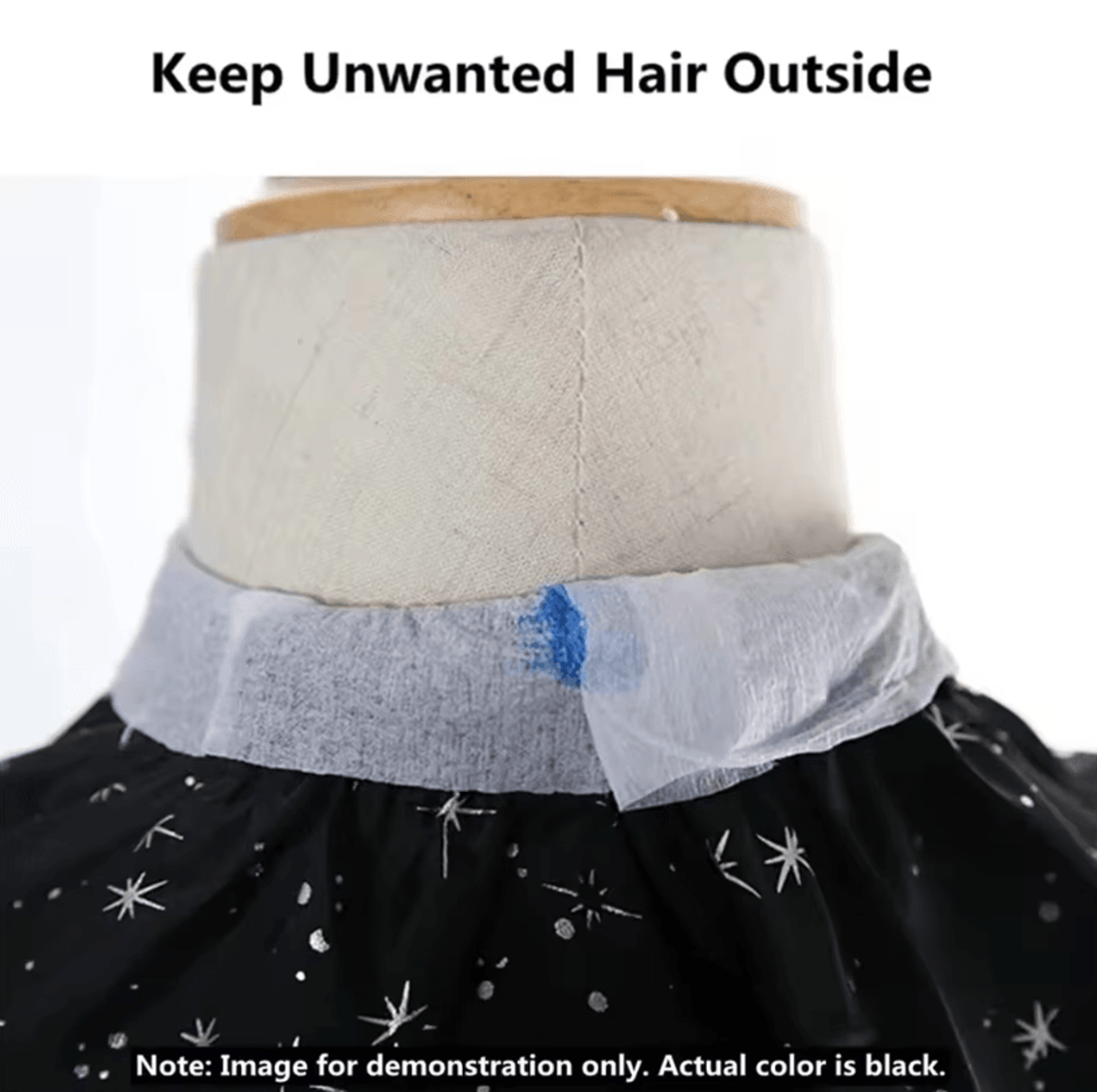 Professional Barber Neck Paper Roll Black  Salon Hairdresser Neck Covering For Hair Cutting And Sty 3