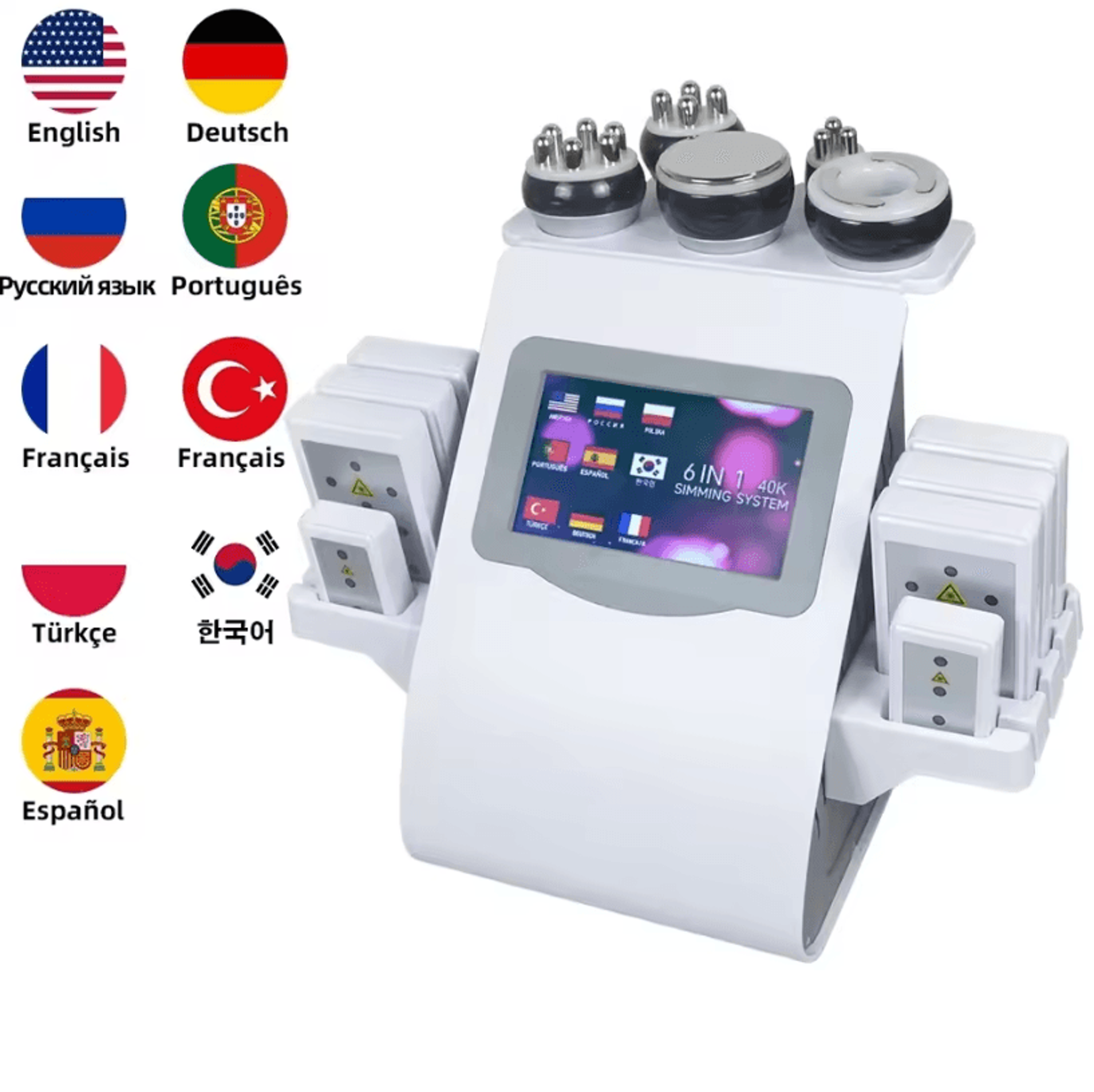 missheart 6-in-1 40k cavitation machine professional body contouring and skin tightening device