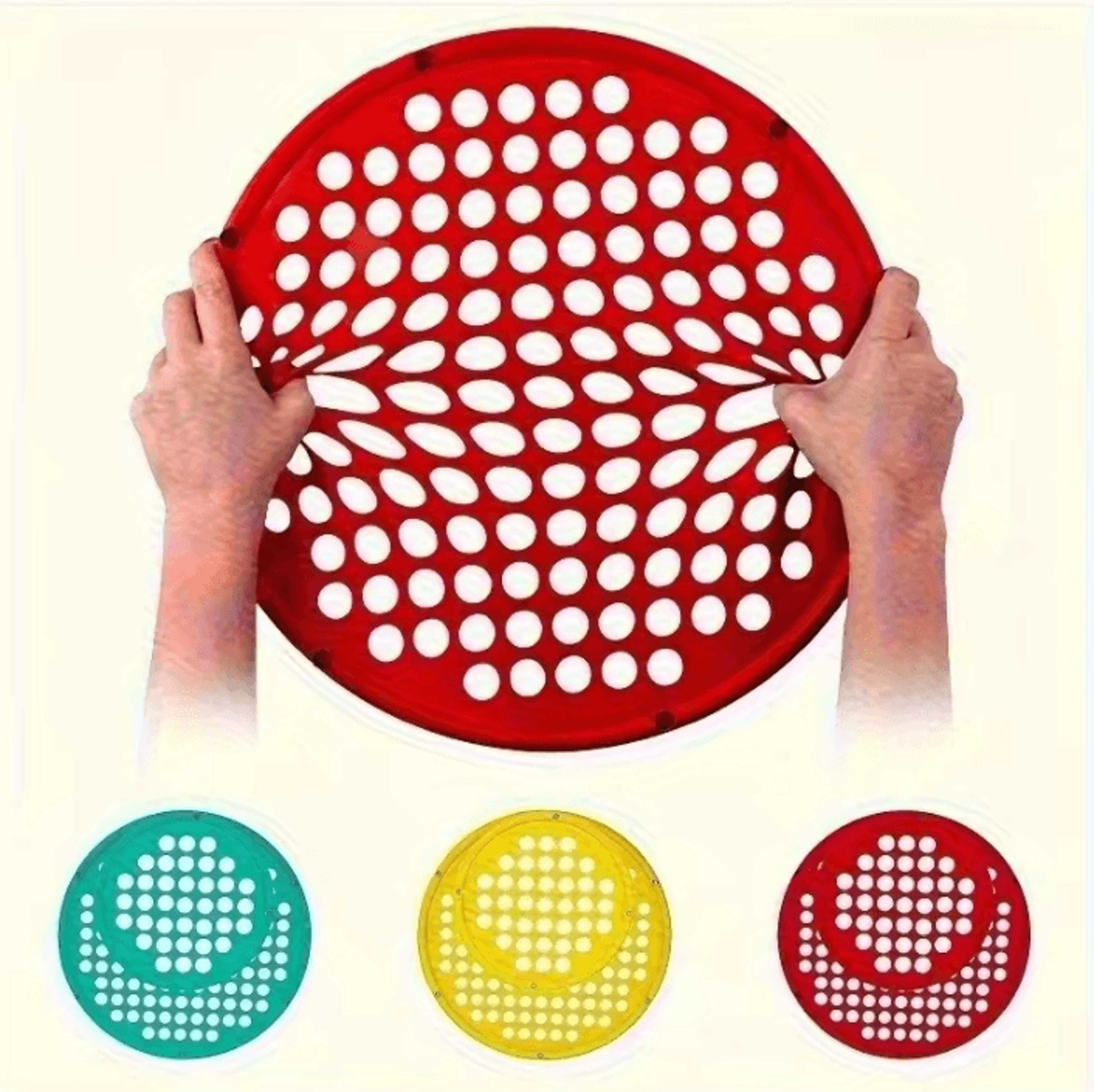 portable silicone hand exerciser – elastic resistance net for home training (7 inches)